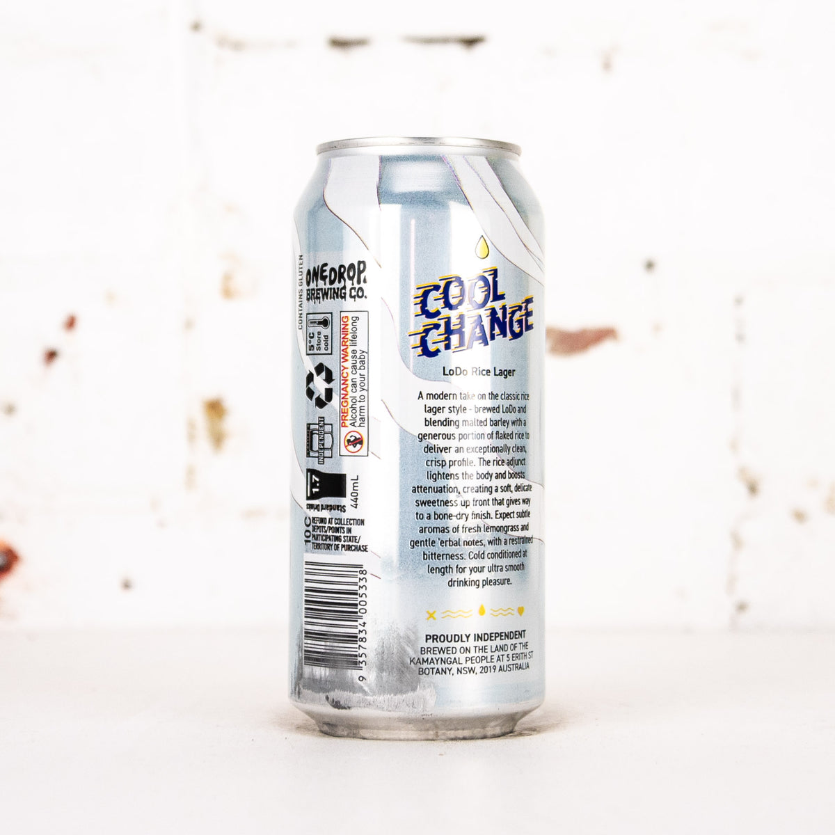 One Drop - Cool Change Rice Lager
