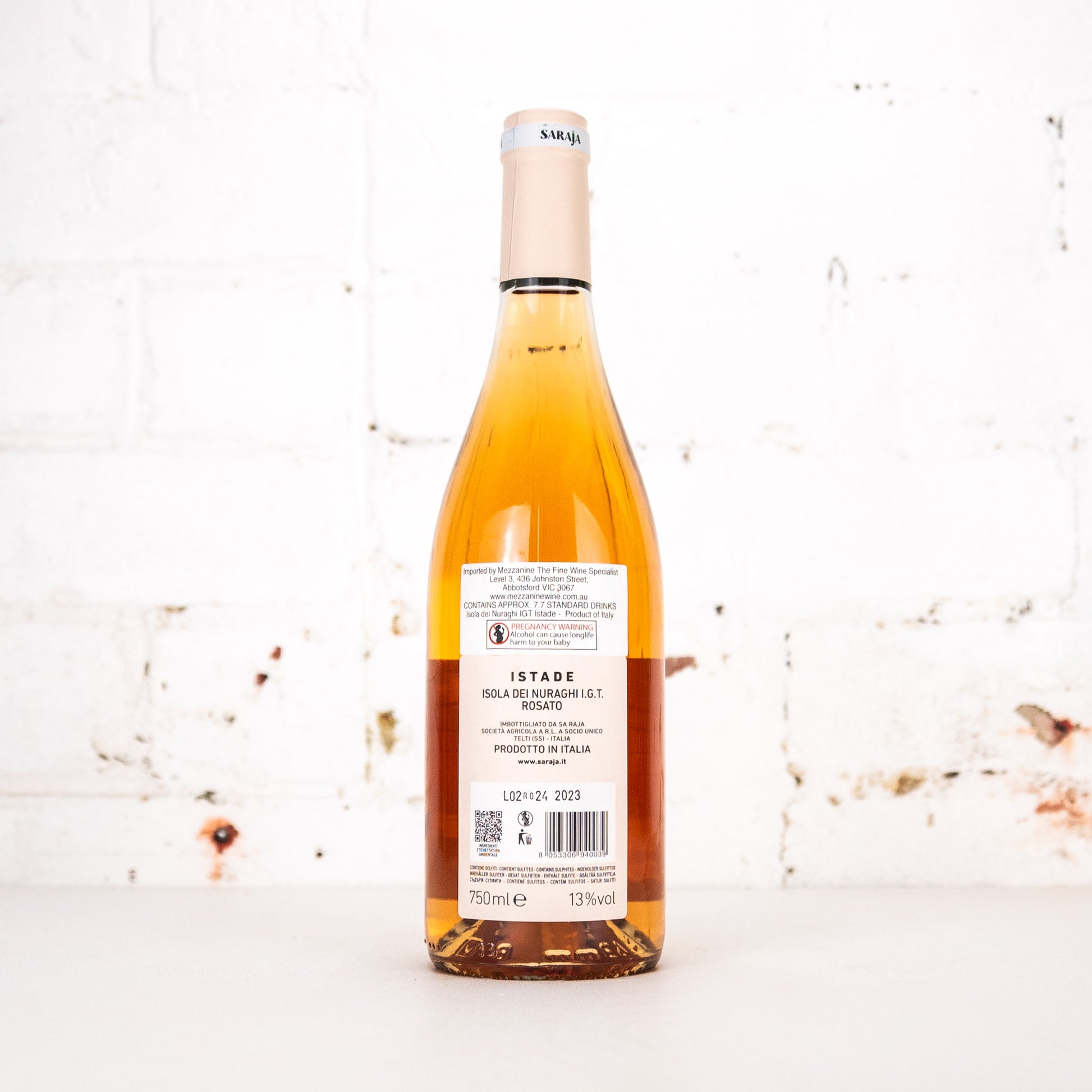 Saraja - Istade Isola dei Nuraghi Rosato IGT 750ml