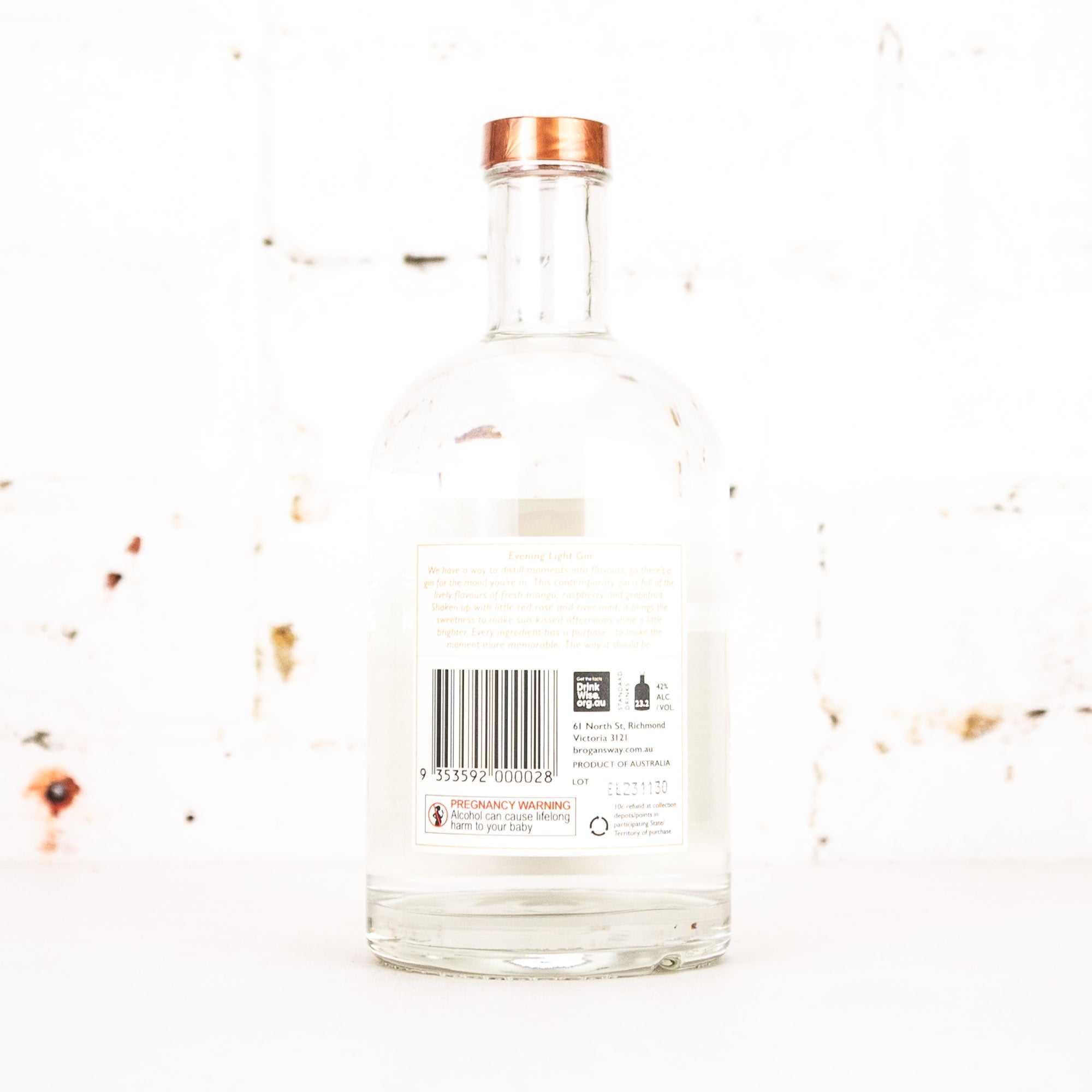 Brogan's Way - Evening Light Gin 700ml
