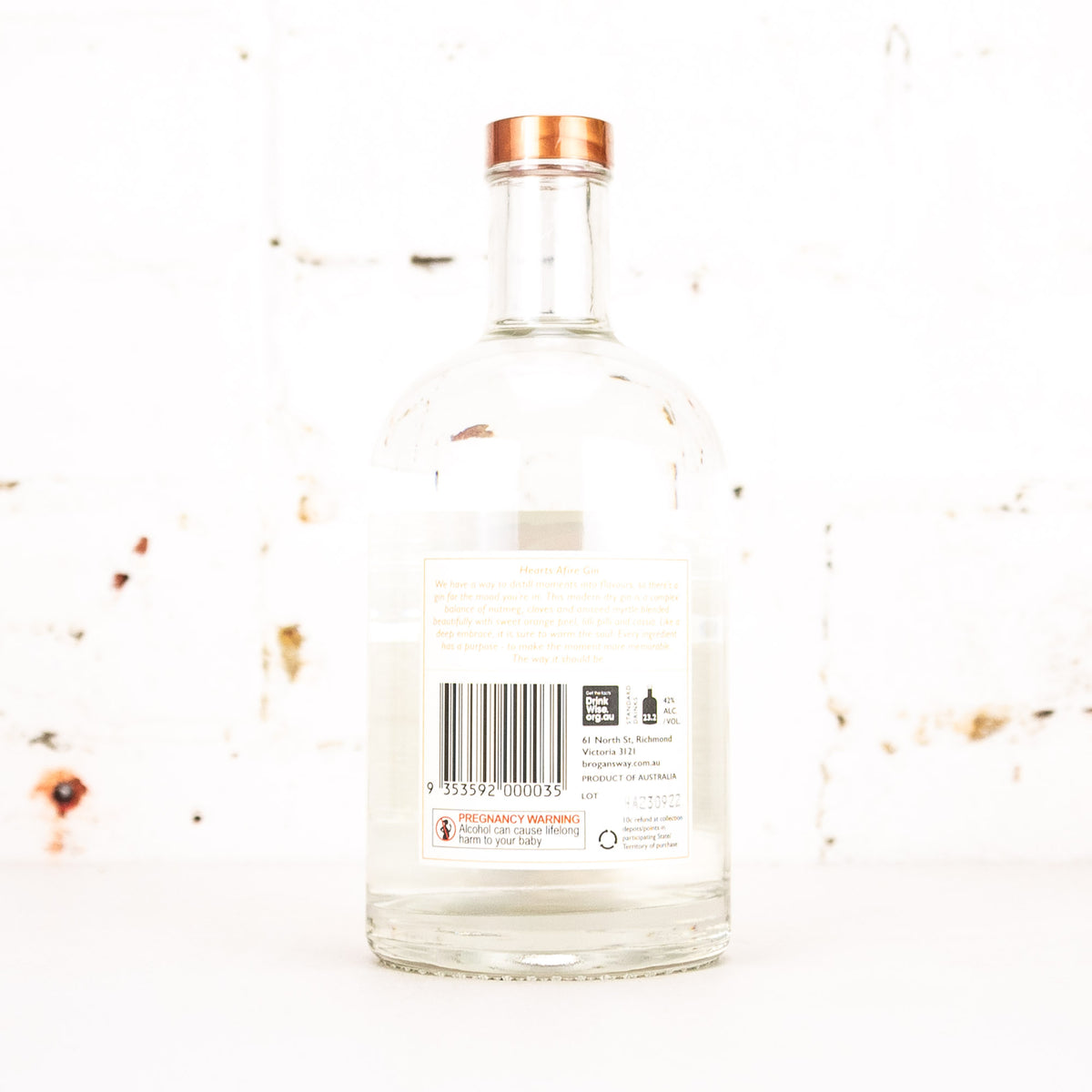 Brogan's Way - Hearts Afire Gin 700ml