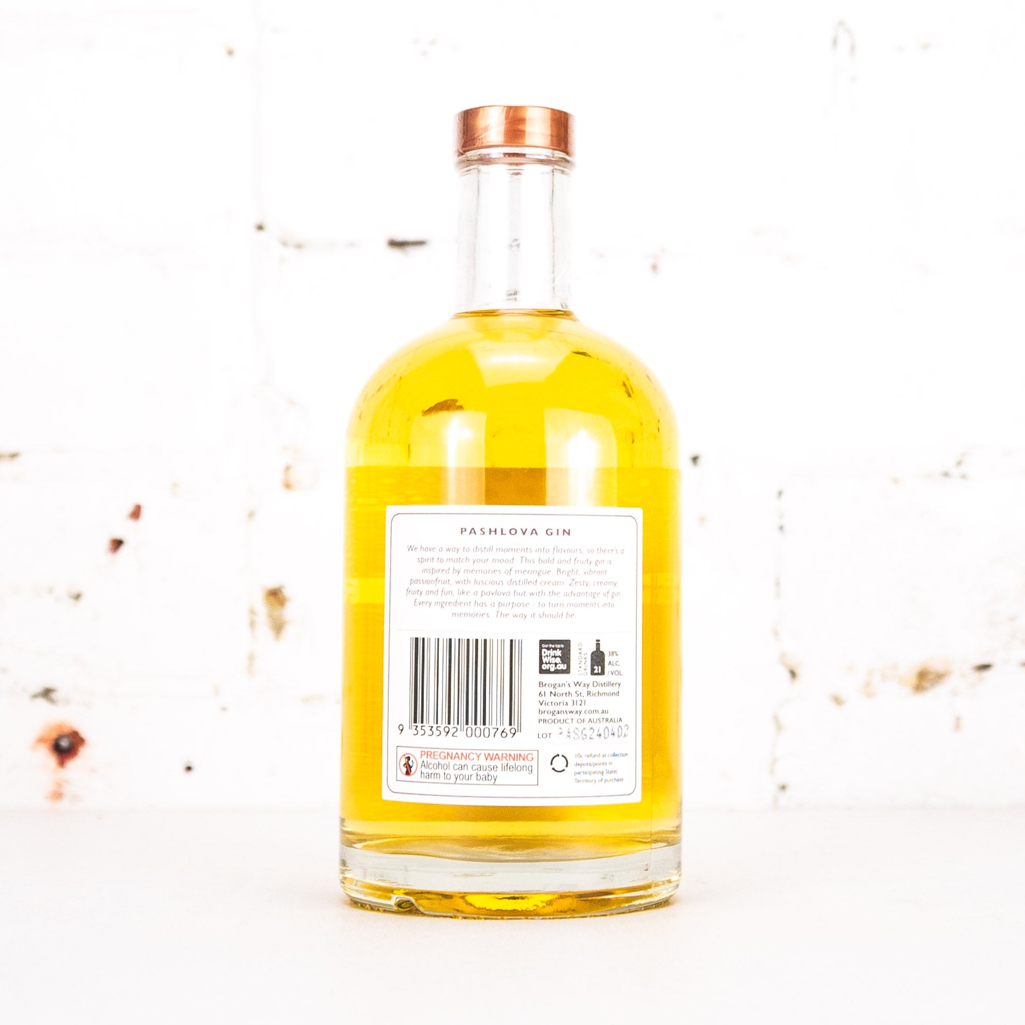 Brogan's Way - Pashlova Gin 700ml