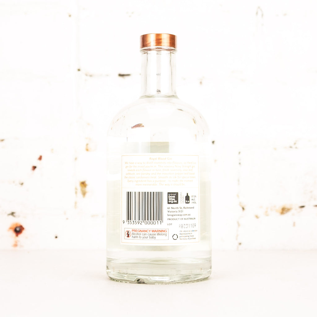 Brogan's Way - Royal Blood Navy Strength Gin 700ml