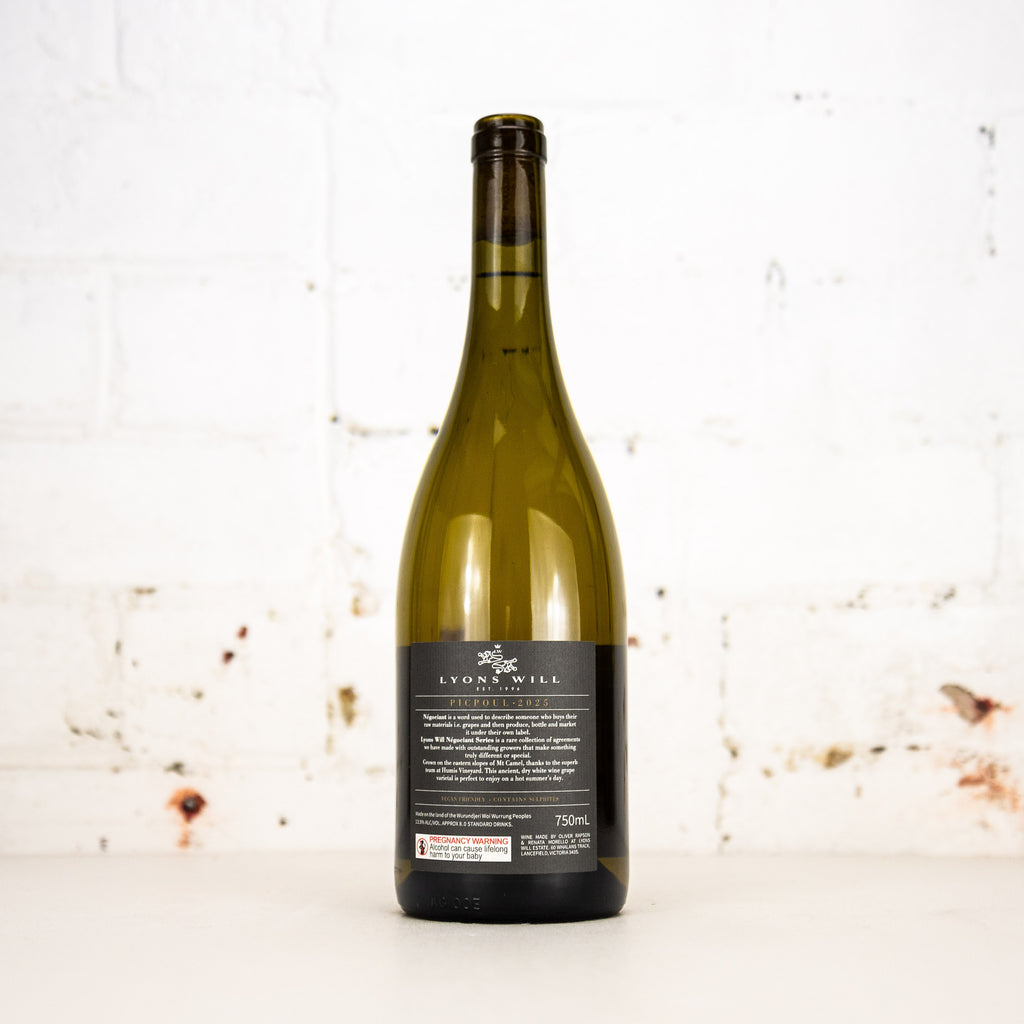 Lyons Will Estate - Negociant Series Picpoul 2025 750ml