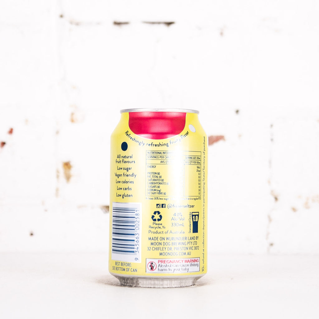 Moon Dog - Fizzer Raspberry Sorbet Seltzer