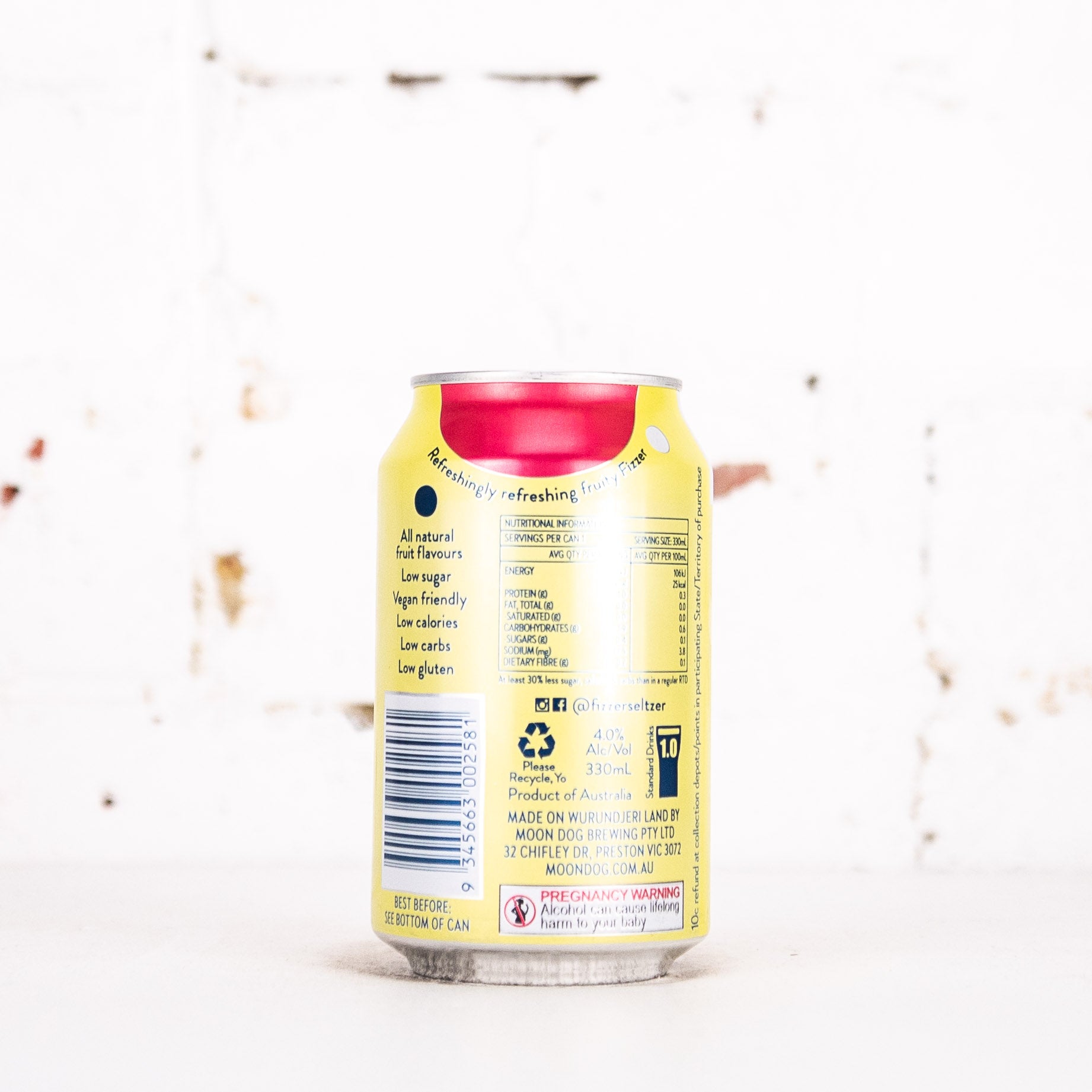 Moon Dog - Fizzer Raspberry Sorbet Seltzer