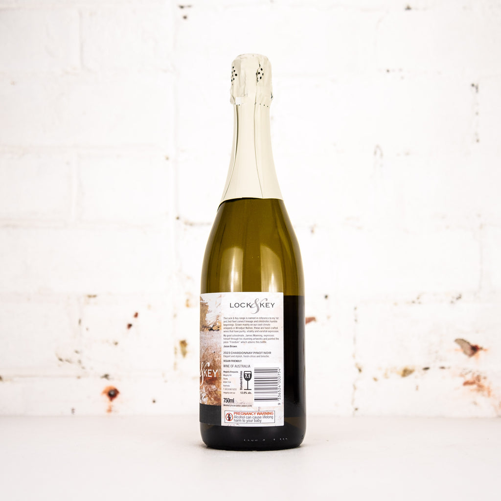 Moppity - Lock & Key Sparkling Chardonnay Pinot Noir 750ml