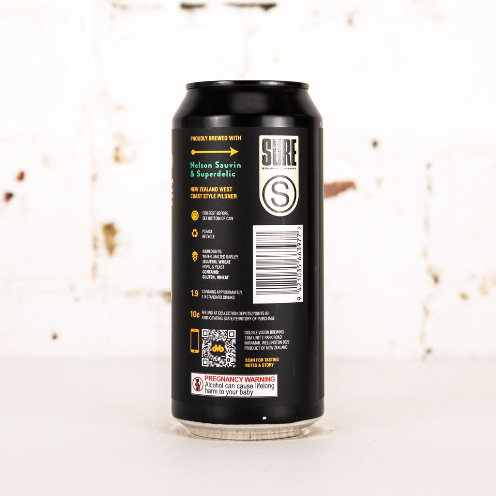 Double Vision x Sure - 'Fresh Drop' NZ Pilsner