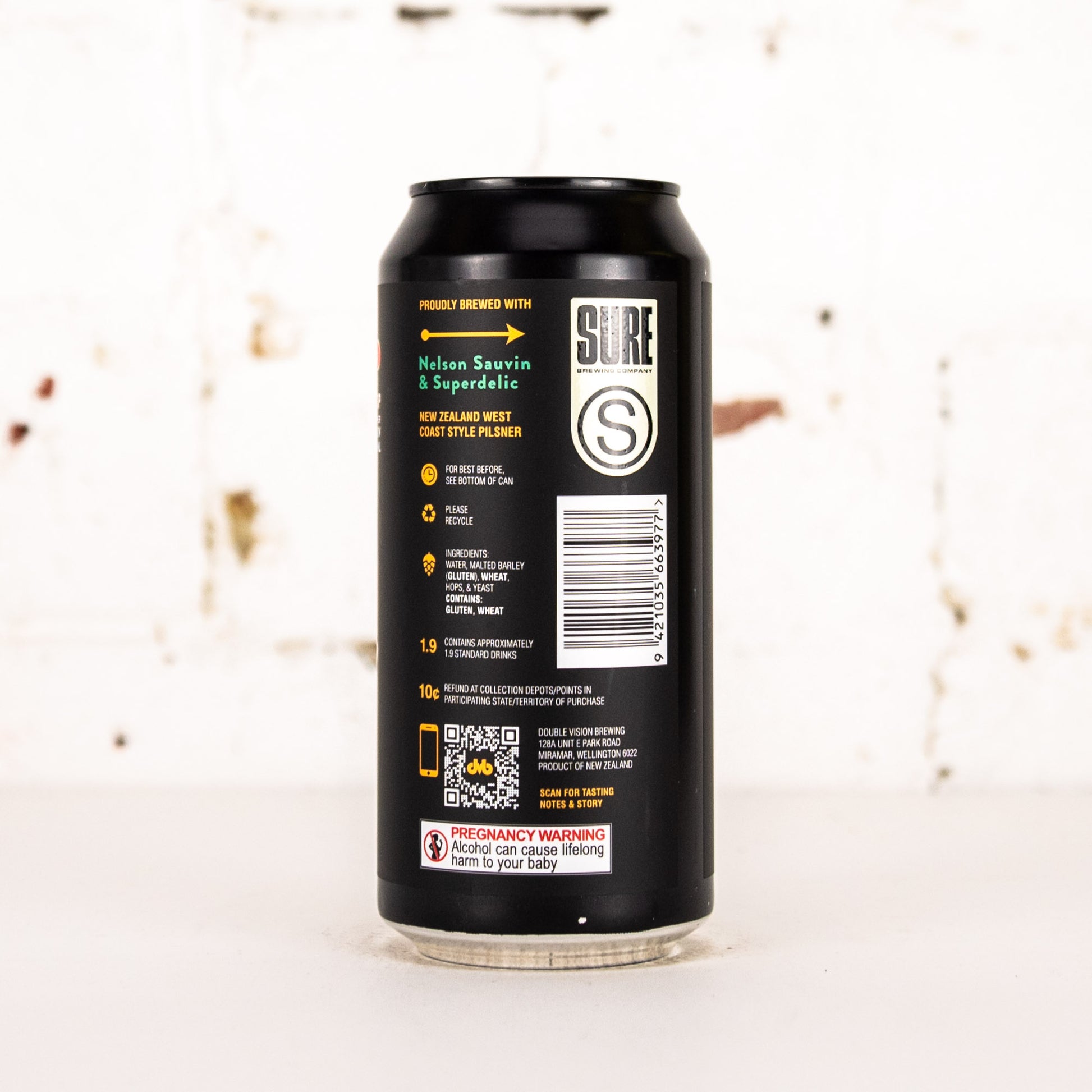 Double Vision x Sure - 'Fresh Drop' NZ Pilsner