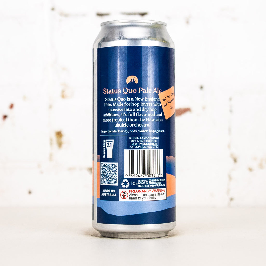 Mountain Culture - Status Quo with Peacherine