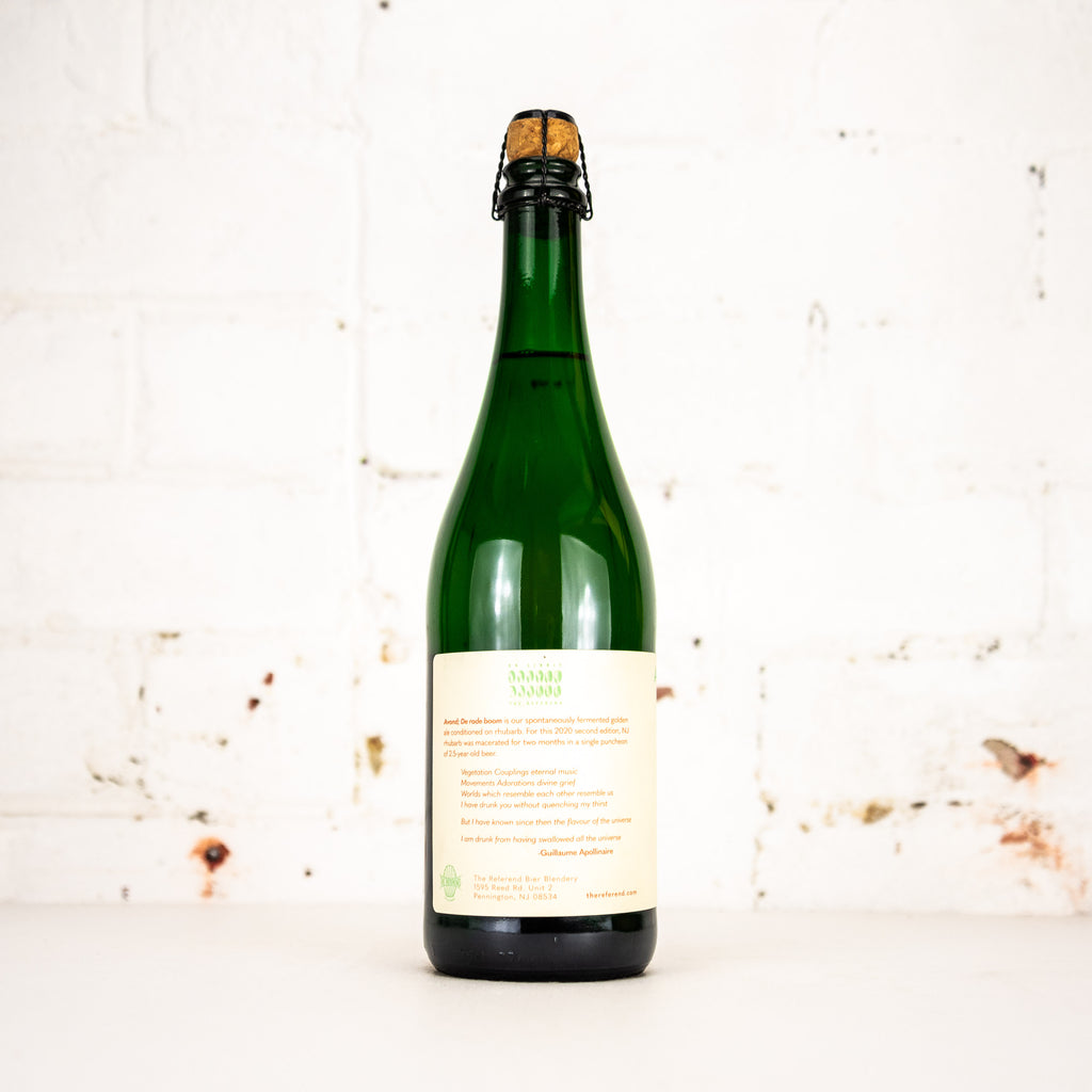 The Referend - Avond: De Rode Boom 2020 Rhubarb Wild Ale 750ml