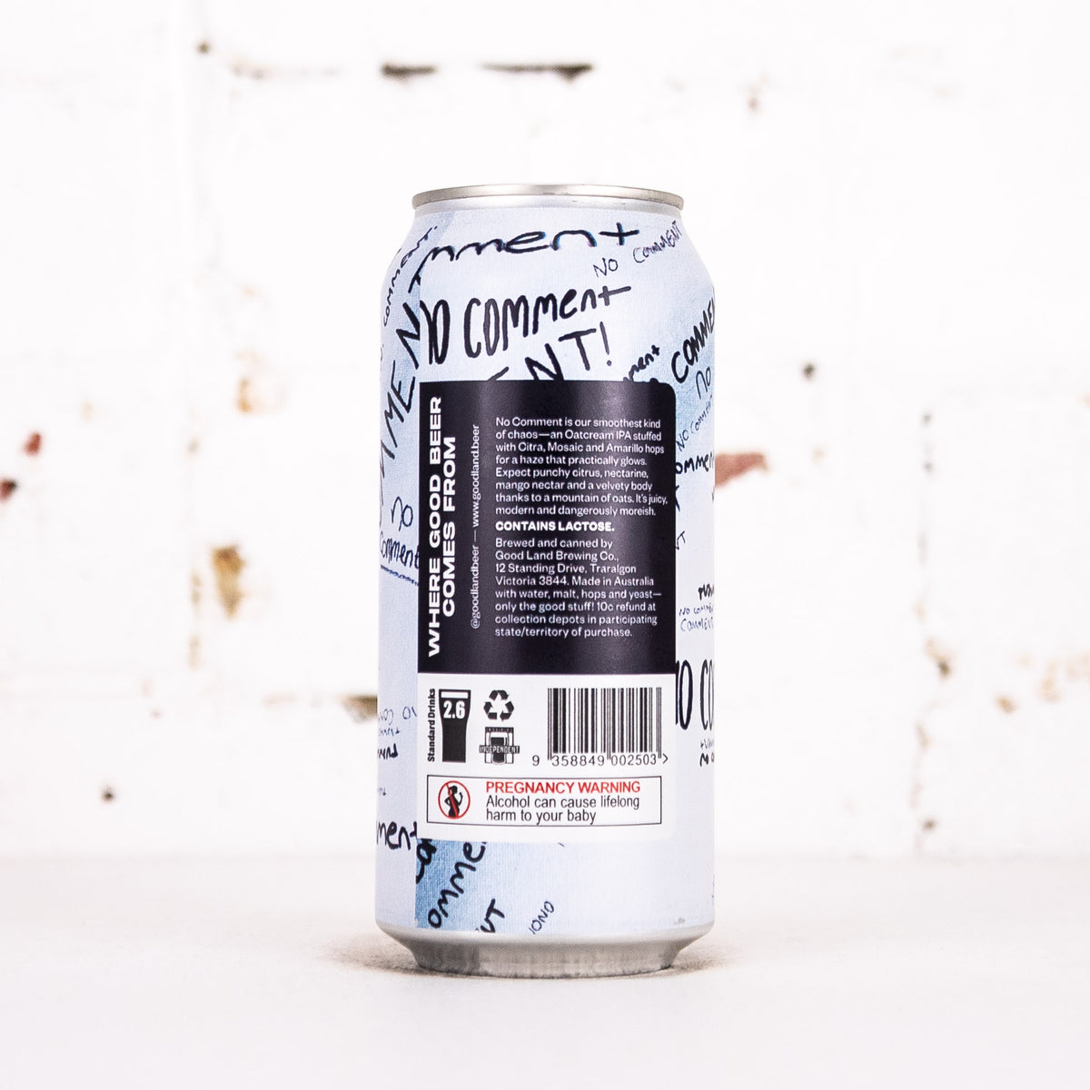 Good Land - No Comment Oat Cream IPA