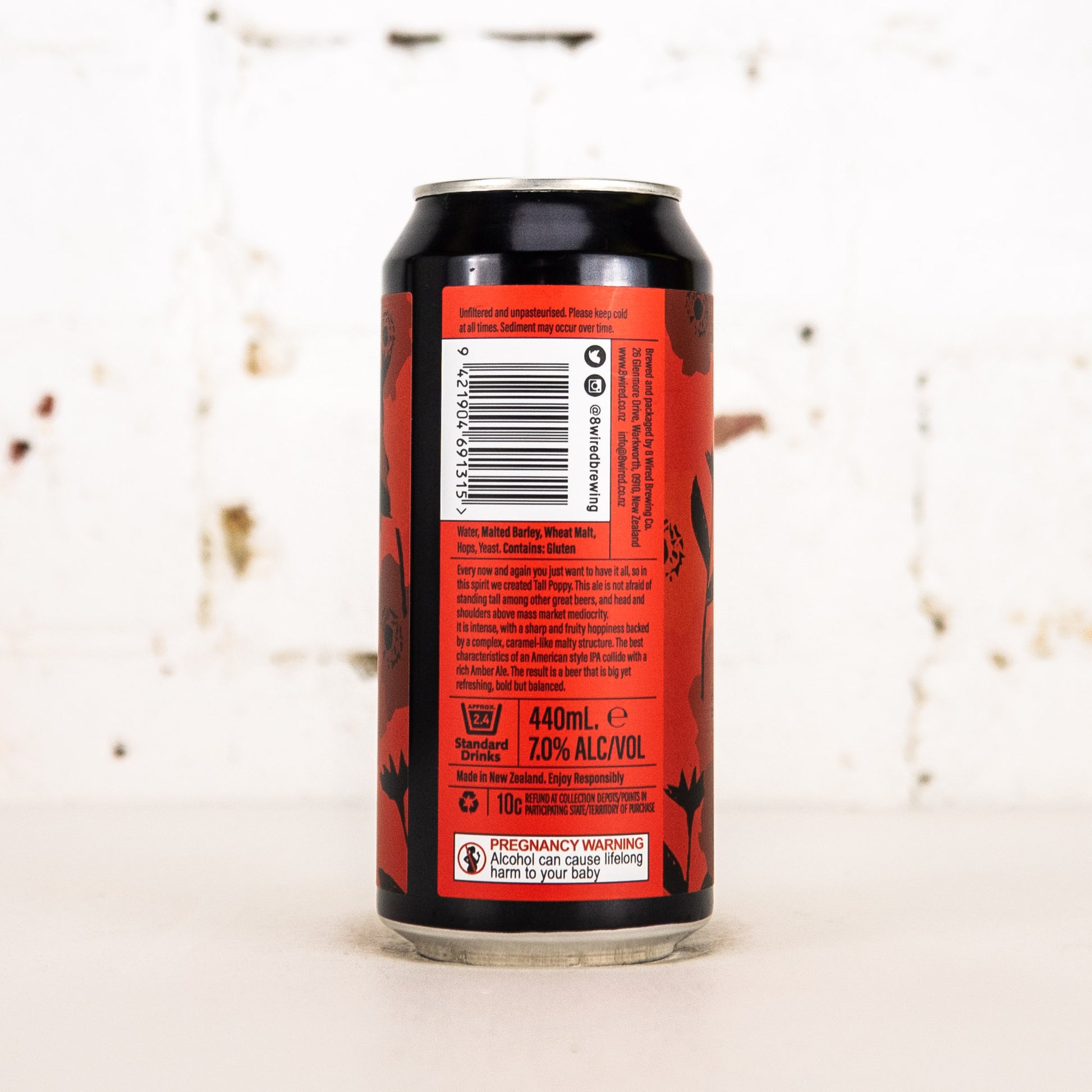 8 Wired - Tall Poppy Red IPA