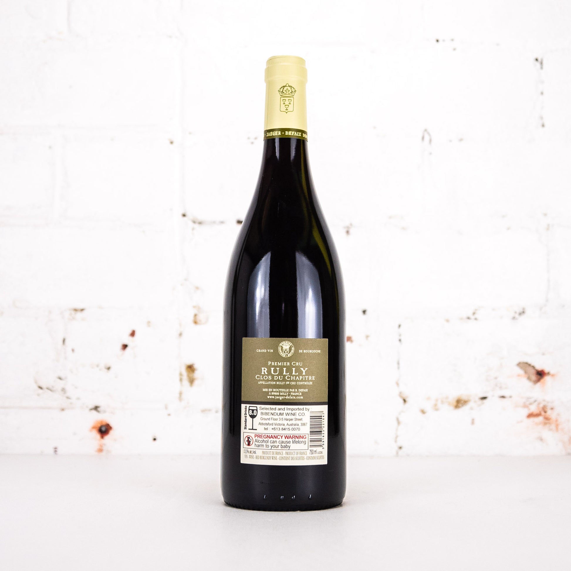 Domaine Jaeger Defaix - Rully 1er CRU Clos du Chapitre Rouge 750ml