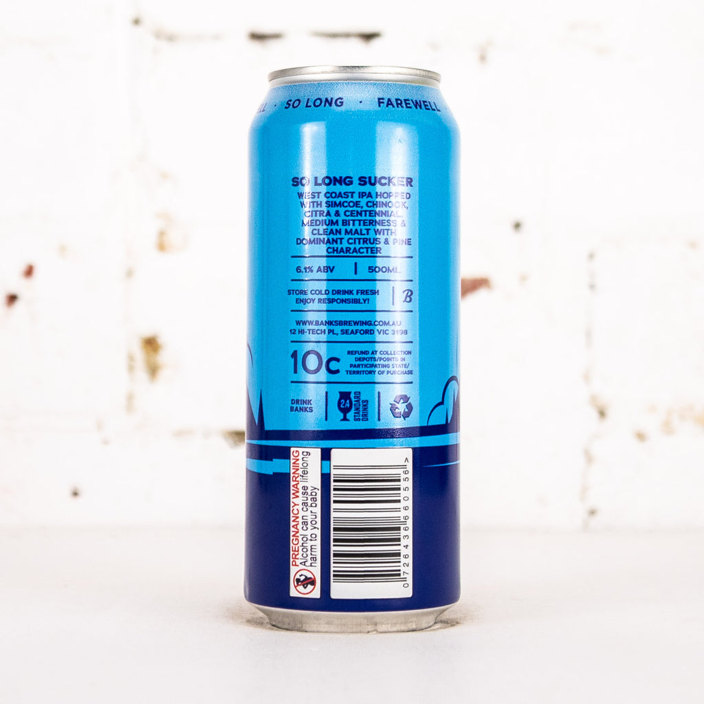 Banks - So Long Sucker West Coast IPA