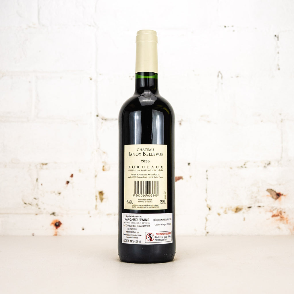 Janoy Bellevue - Bordeaux Rouge 2020 750ml