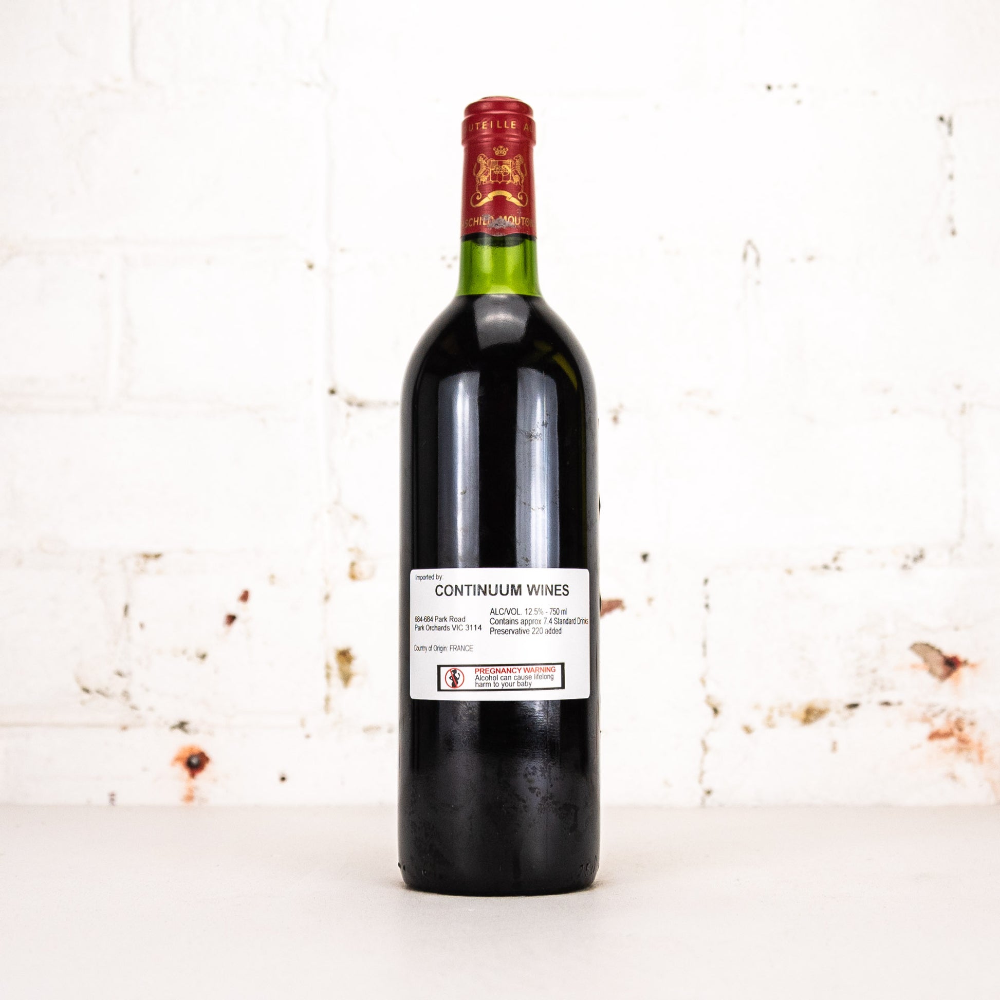 Chateau Mouton Rothschild - Pauillac 1er Grand Cru Classe 1982 750ml