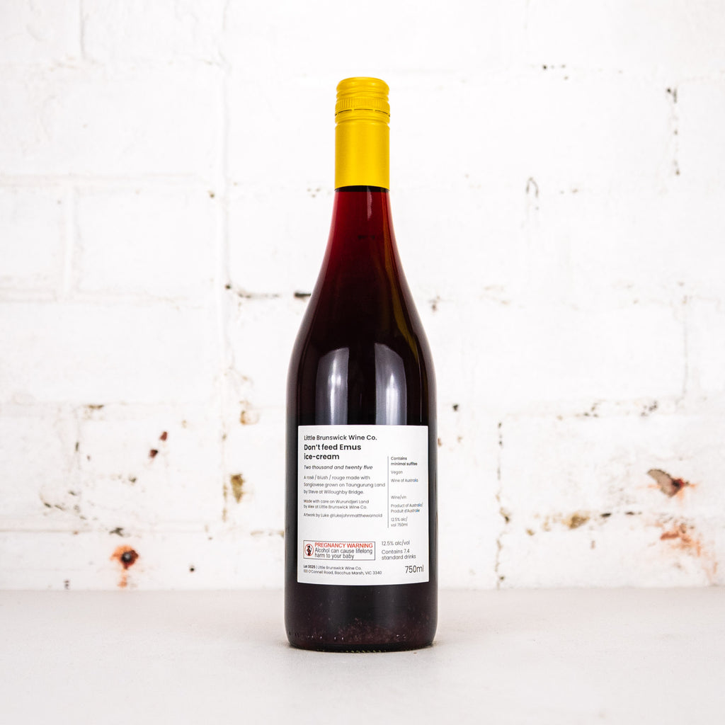 Little Brunswick Wine Co. - Tidy Town Don't Feed Emus Ice-Cream Rose 750ml