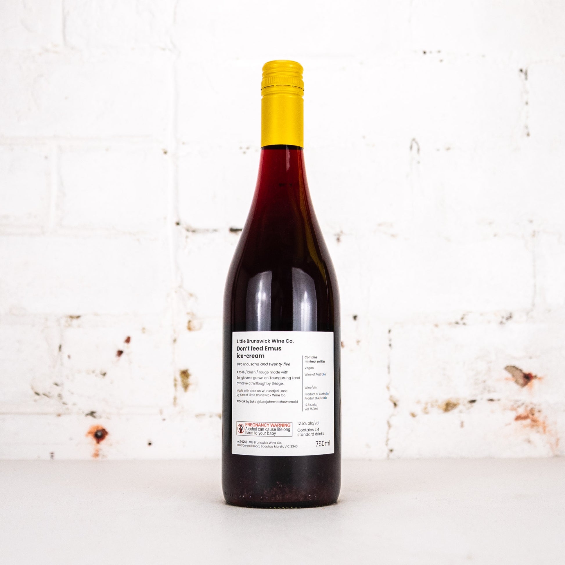 Little Brunswick Wine Co. - Tidy Town Don't Feed Emus Ice-Cream Rose 750ml
