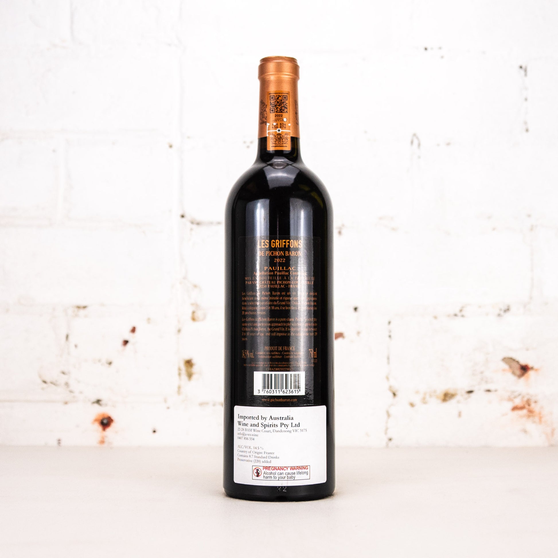 Chateau Pichon Baron - Pauillac 2022 750ml