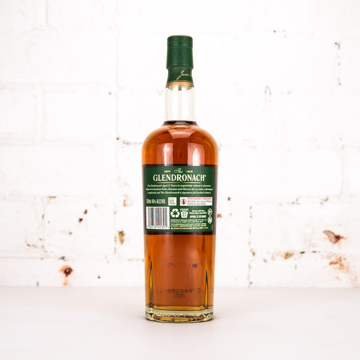Glendronach - 15YO Single Malt 700ml