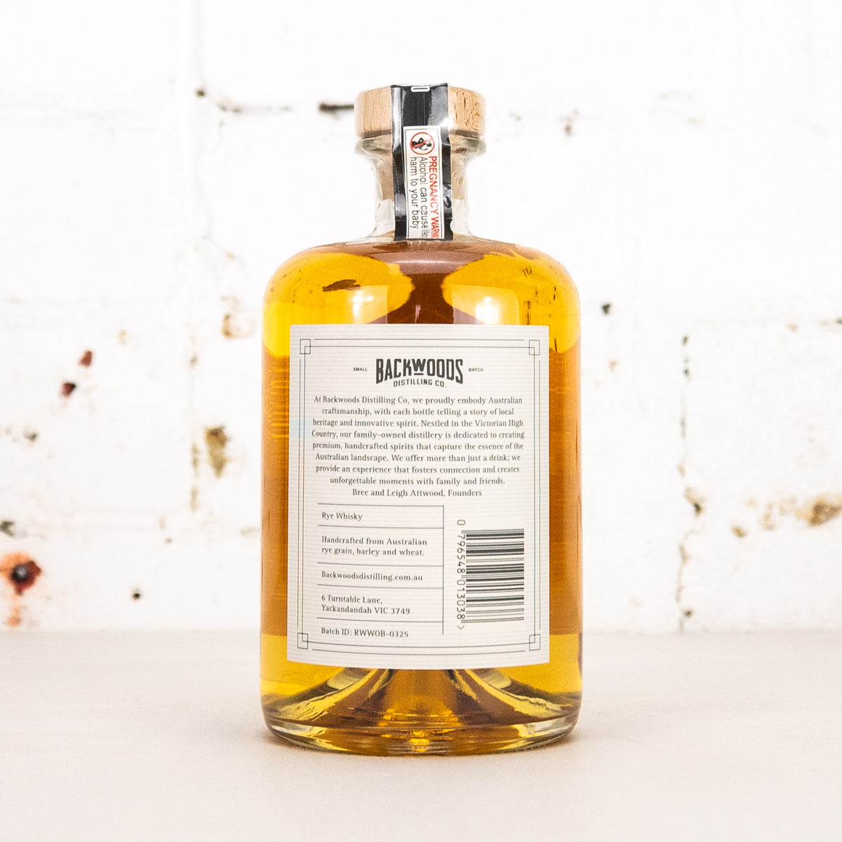 Backwoods - White Oak Rye Whisky 700ml