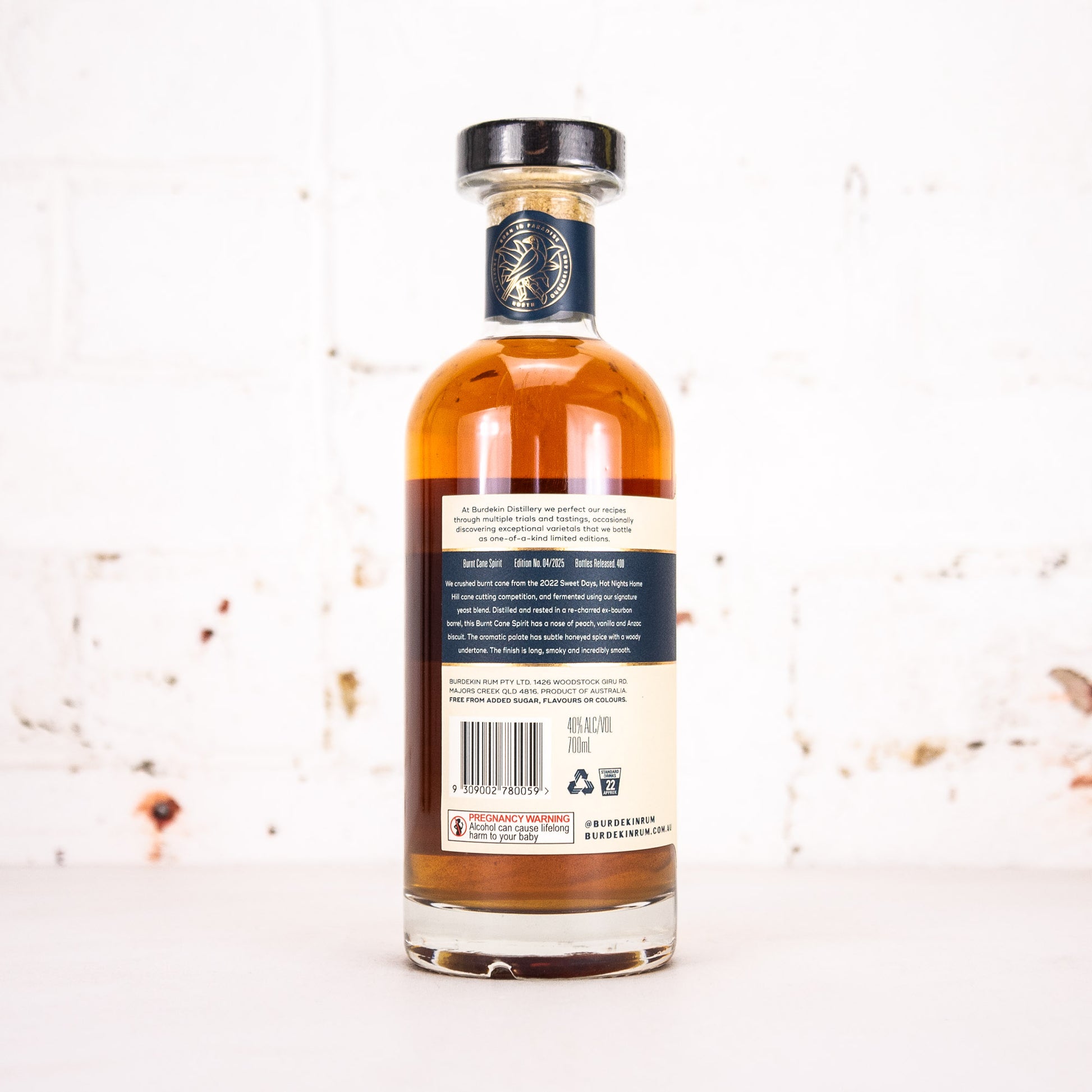 Burdekin - Distillers Edition: Burnt Cane Spirit 700ml