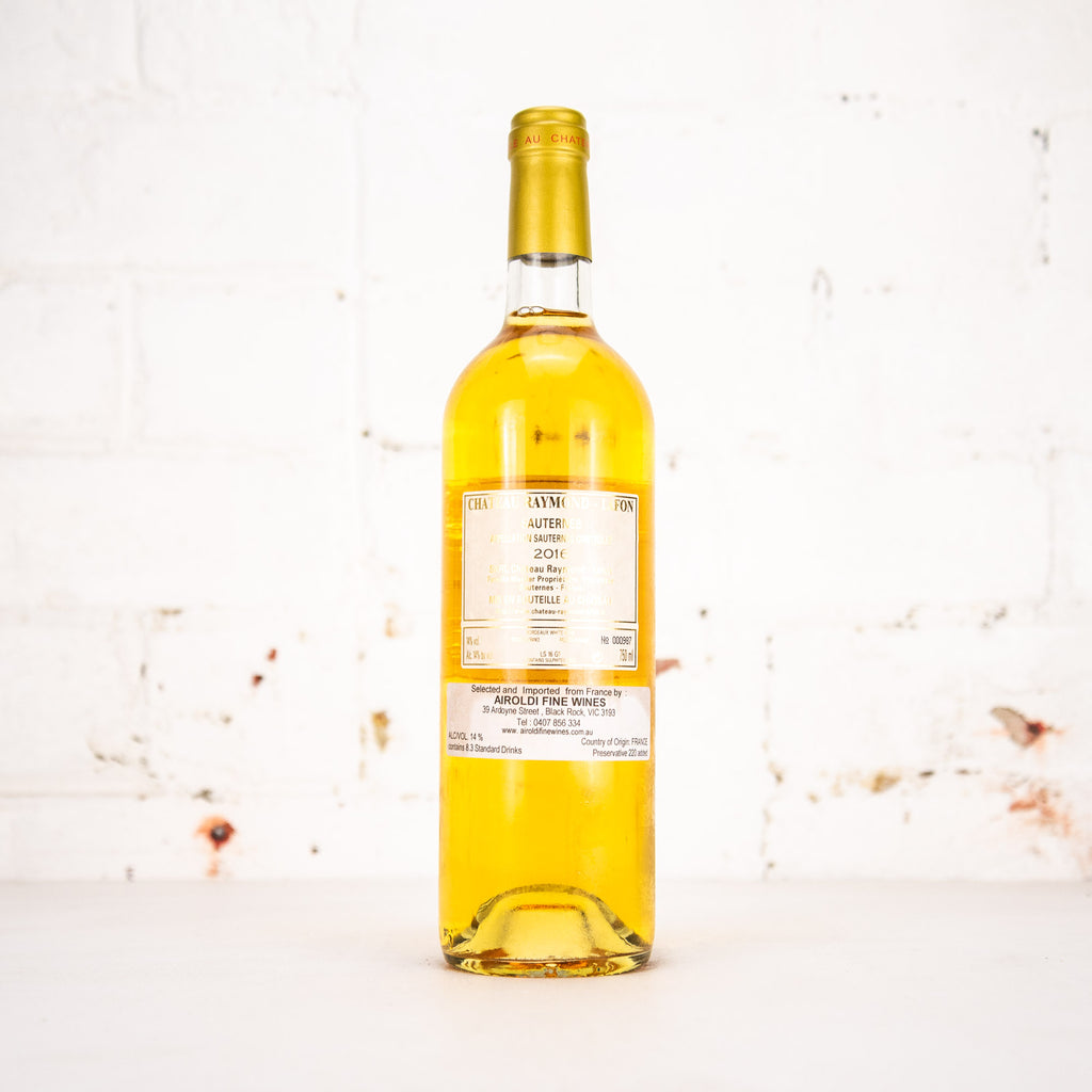 Chateau Raymond Lafon - Sauternes 2016 750ml