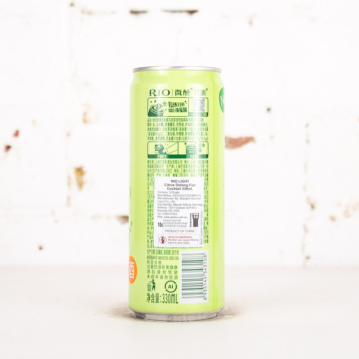 RIO - Light Citrus Oolong & Vodka