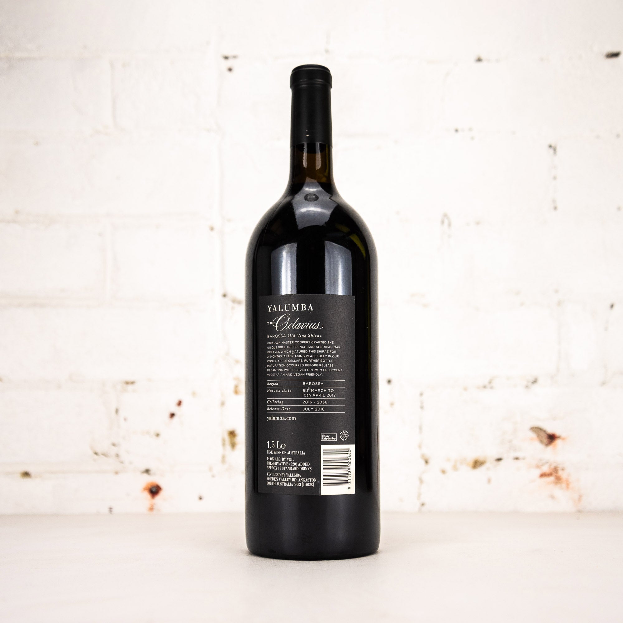 Yalumba - The Octavius Shiraz 2012 1.5L
