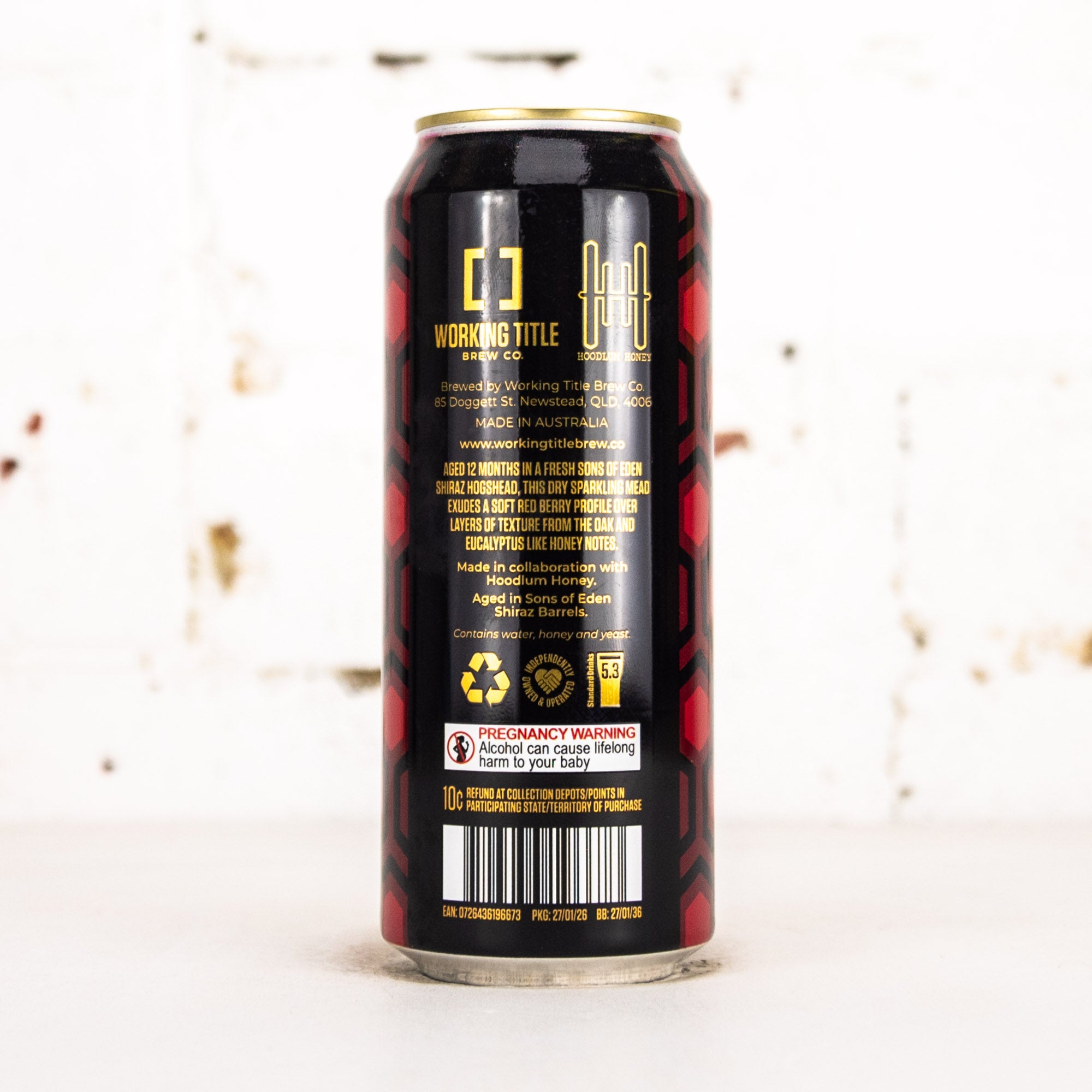 Working Title - Hive Shiraz BA Sparkling Mead