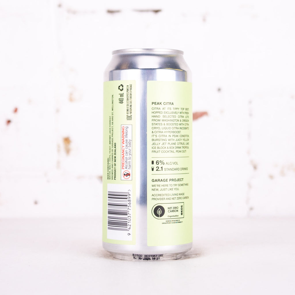 Garage Project - Peak Citra Hazy Pale Ale