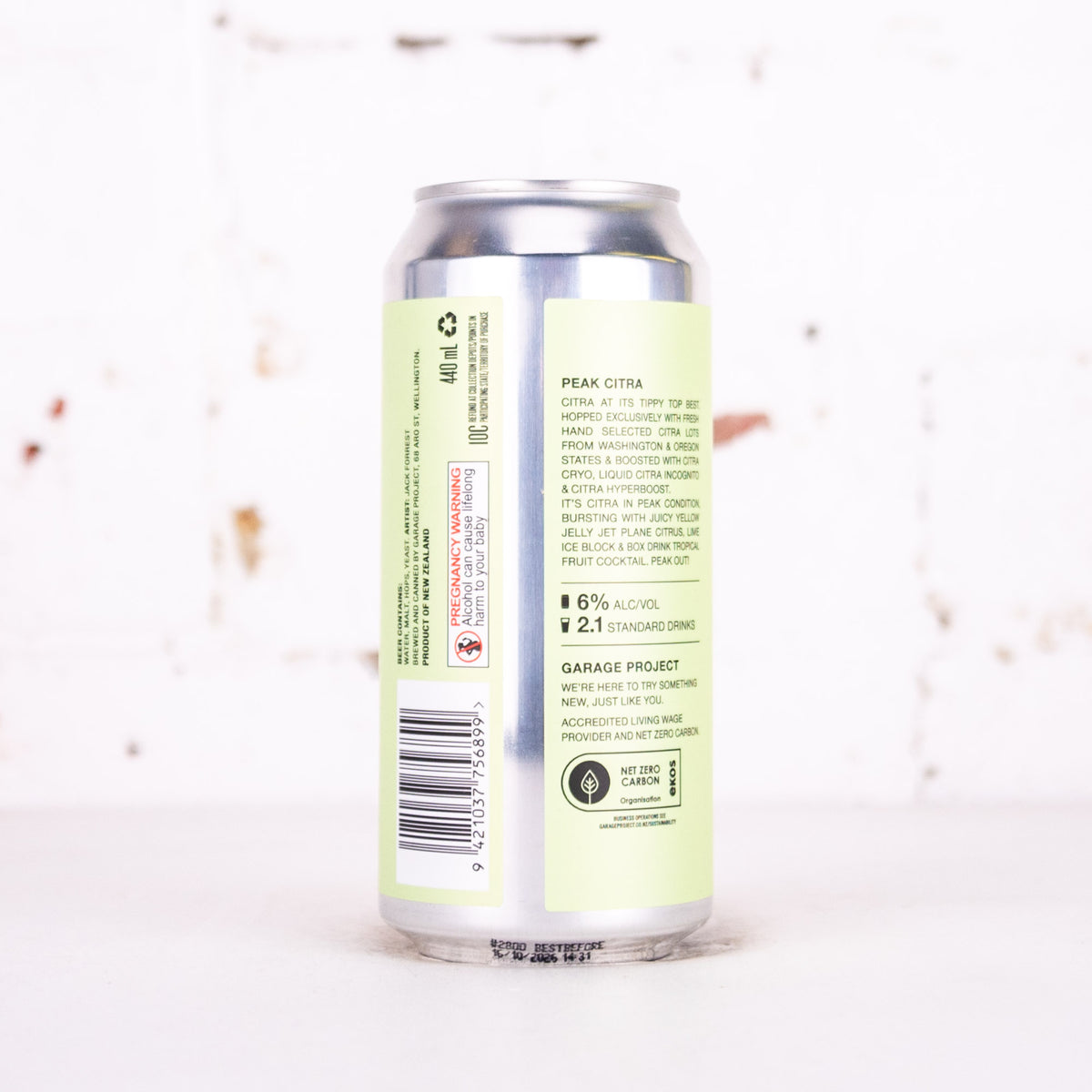 Garage Project - Peak Citra Hazy Pale Ale