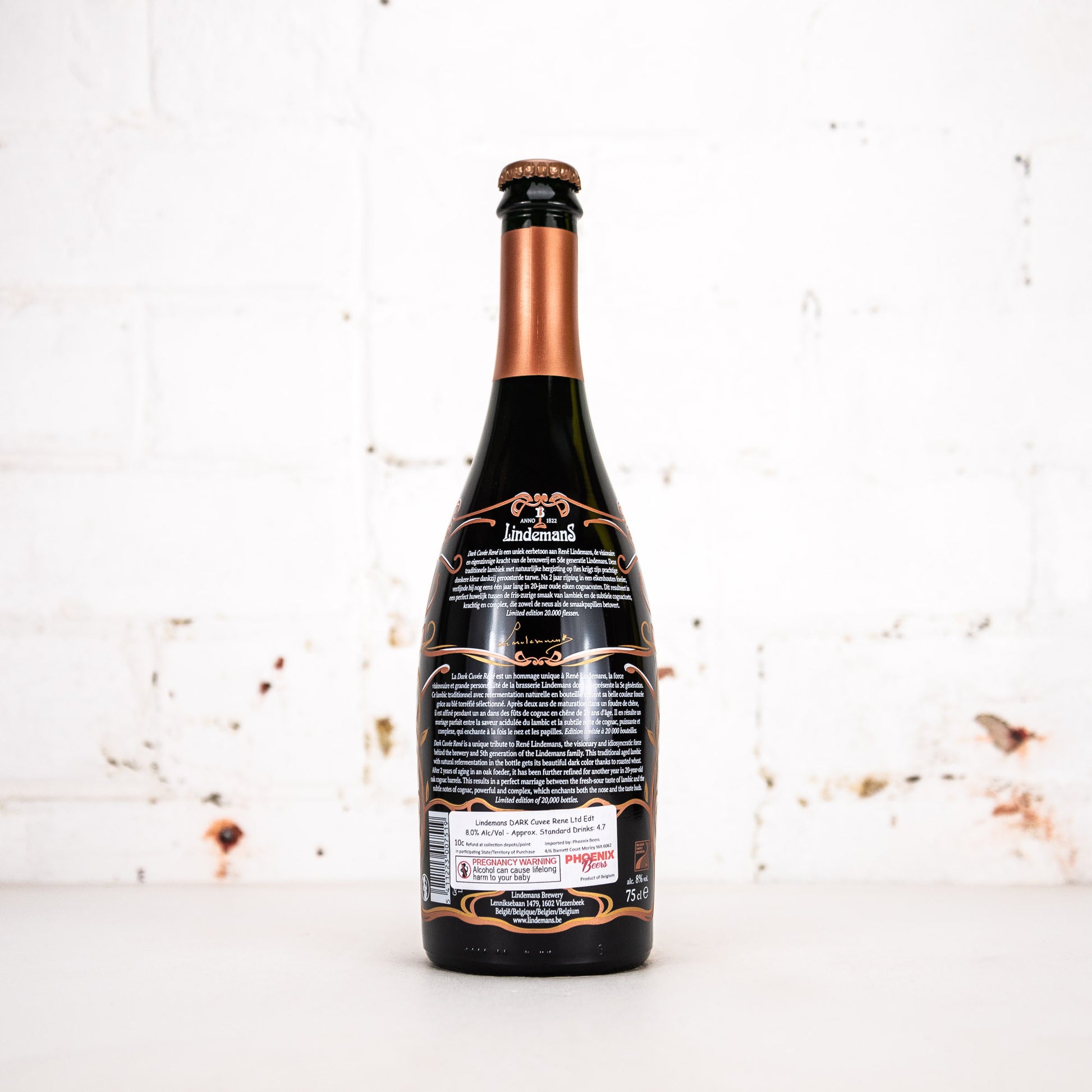 Lindemans - Gueuze Dark Cuvée René 750ml