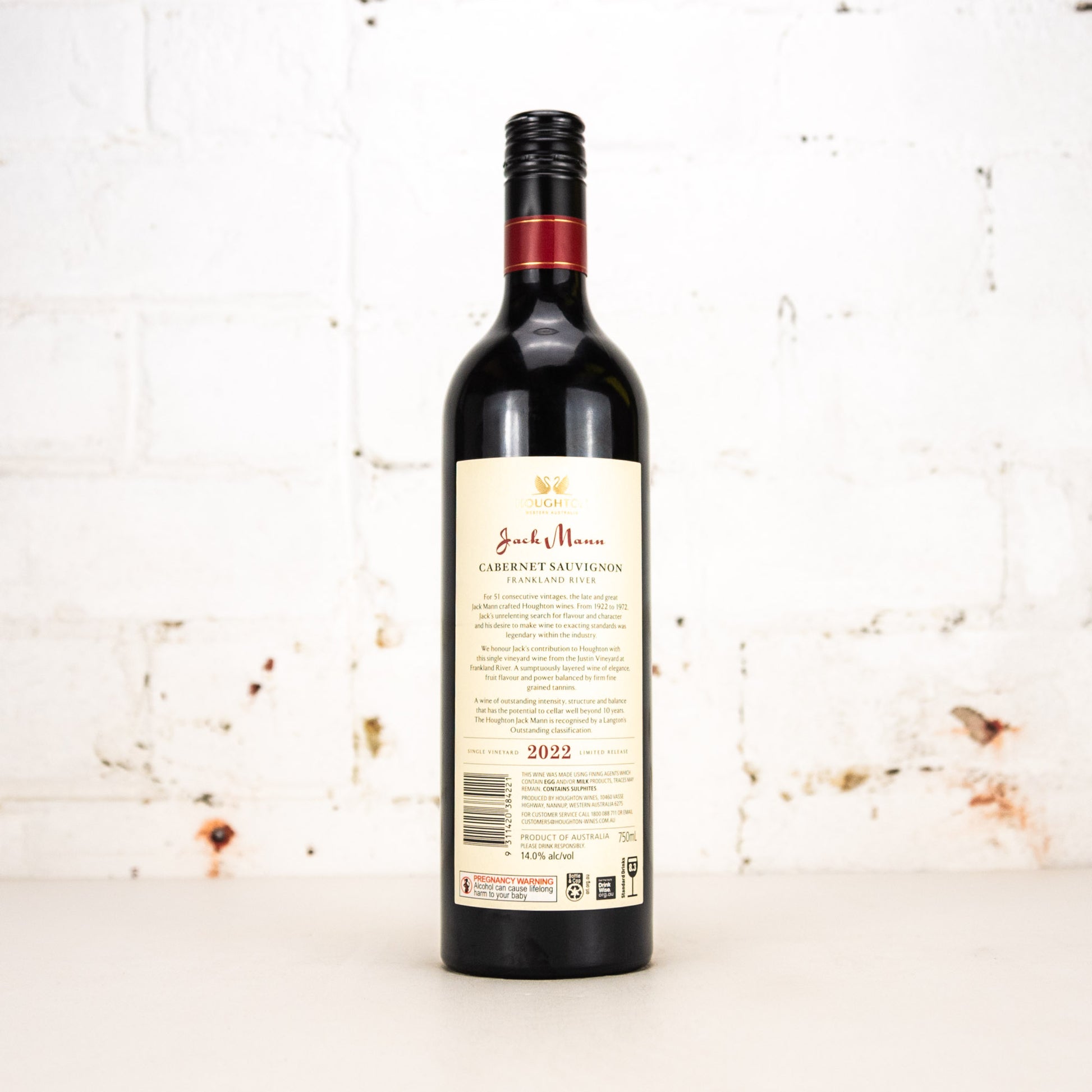 Houghton - Jack Mann Cabernet Sauvignon 2022 750ml