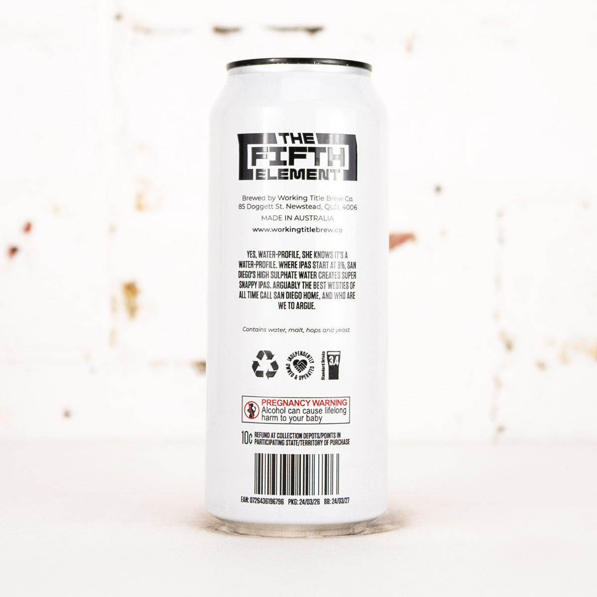 Working Title - The Fifth Element 'Water' San Diego IPA