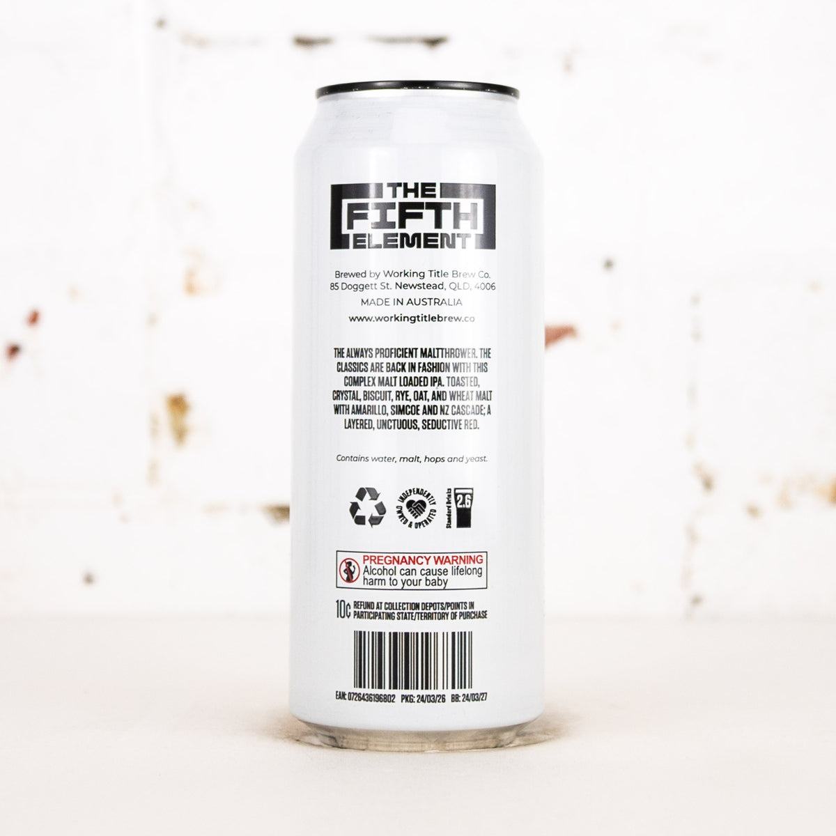 Working Title - The Fifth Element 'Malt' Red IPA