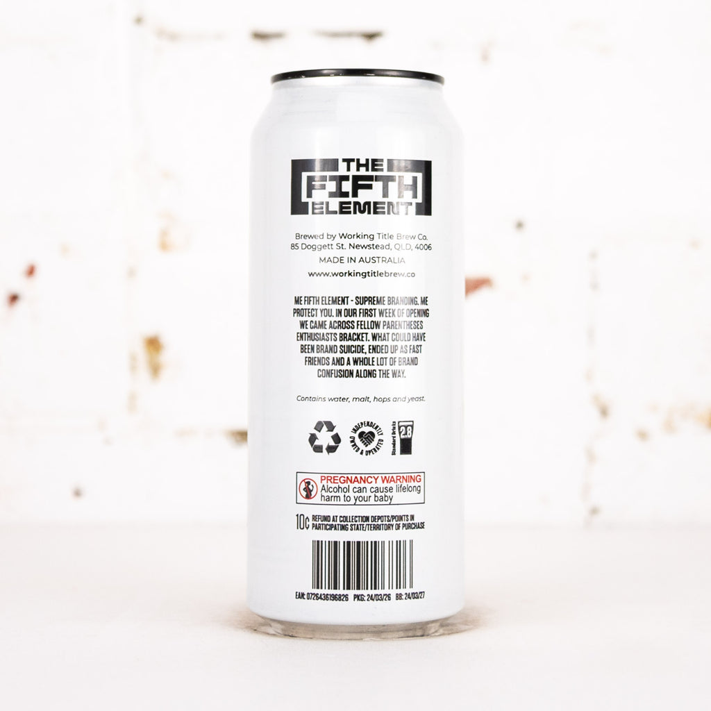 Working Title x Bracket - The Fifth Element 'Brand' Hazy IPA