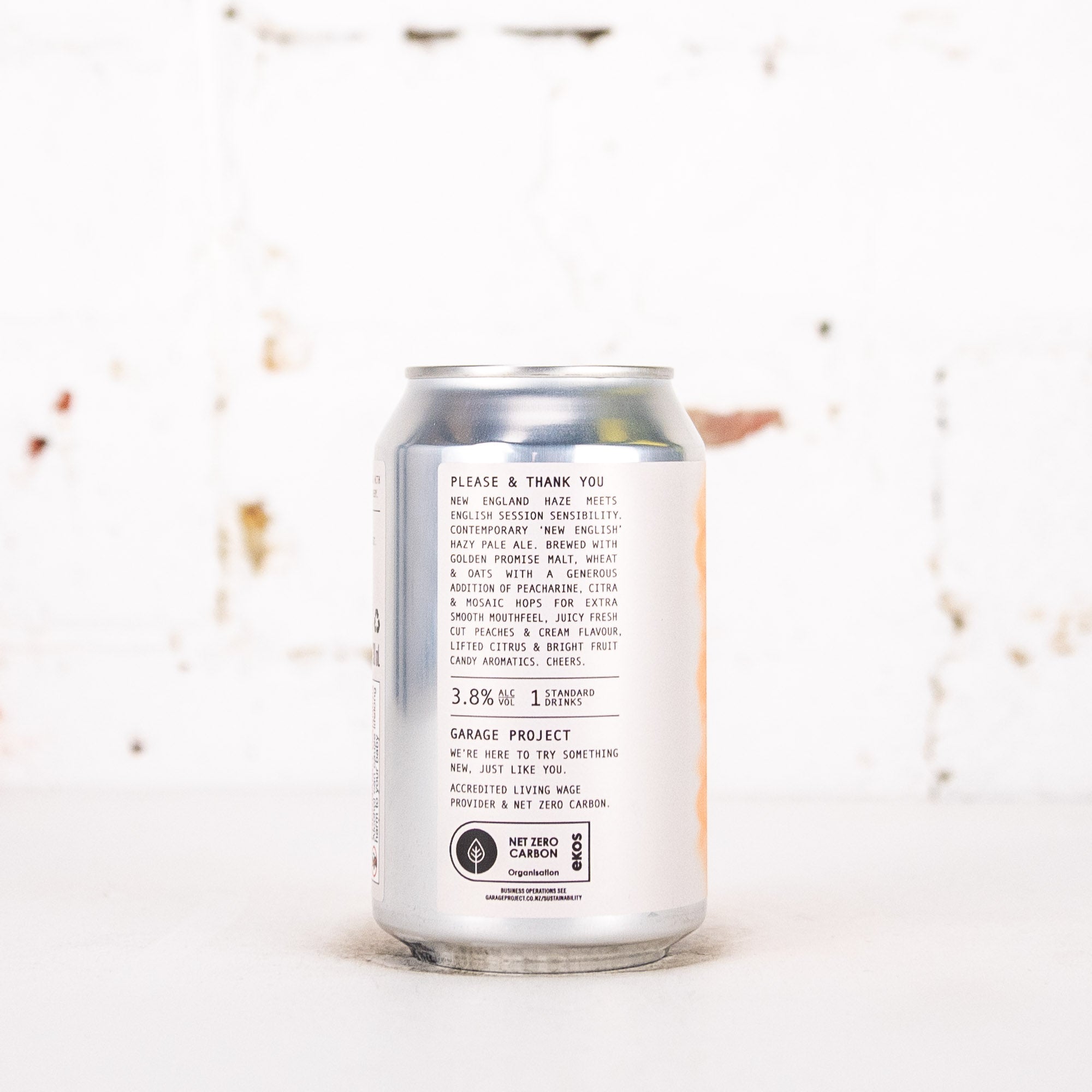 Garage Project x Two Flints - 'Please & Thank You' Hazy Pale