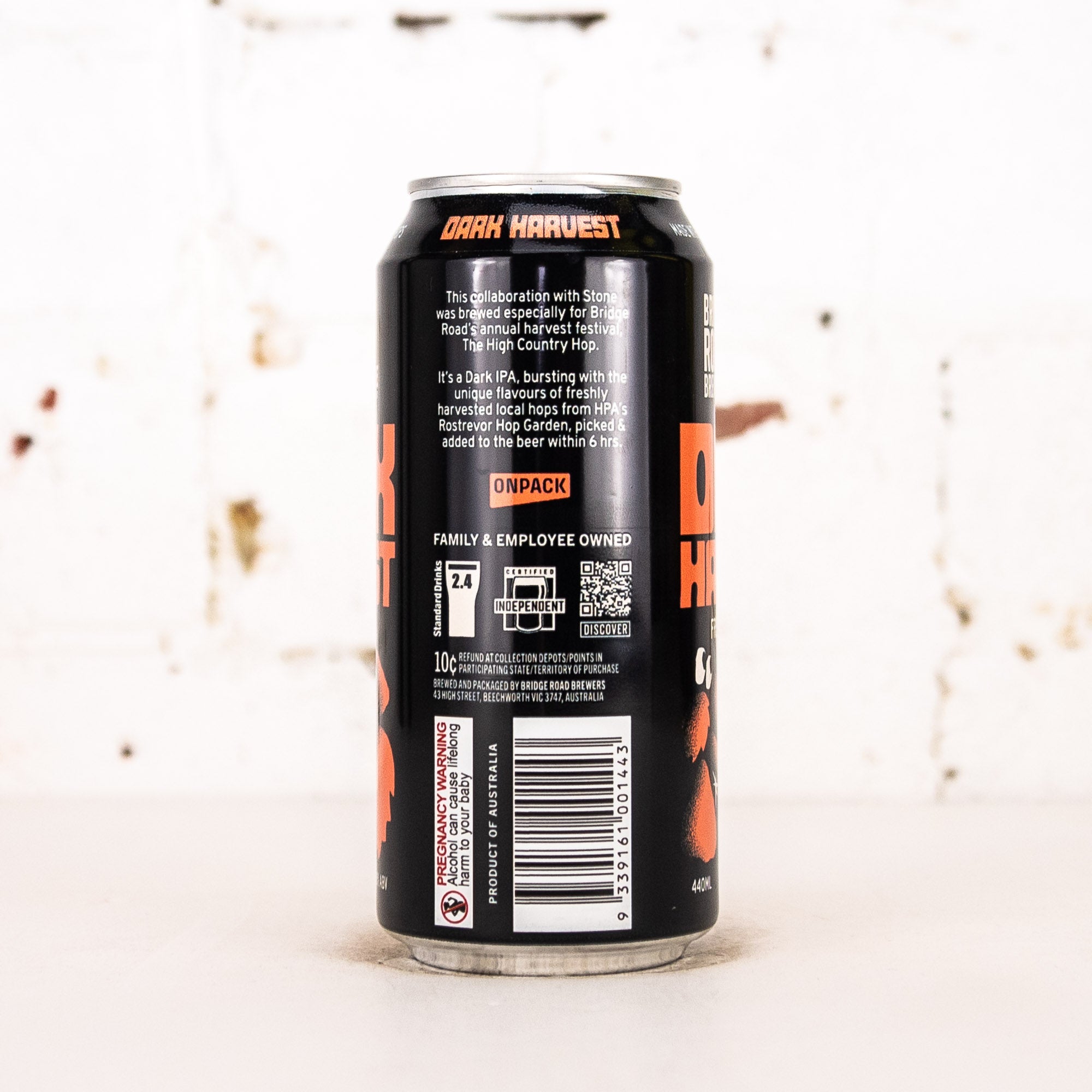 Bridge Road x Stone - 'Dark Harvest 2026' Fresh Hop Dark IPA