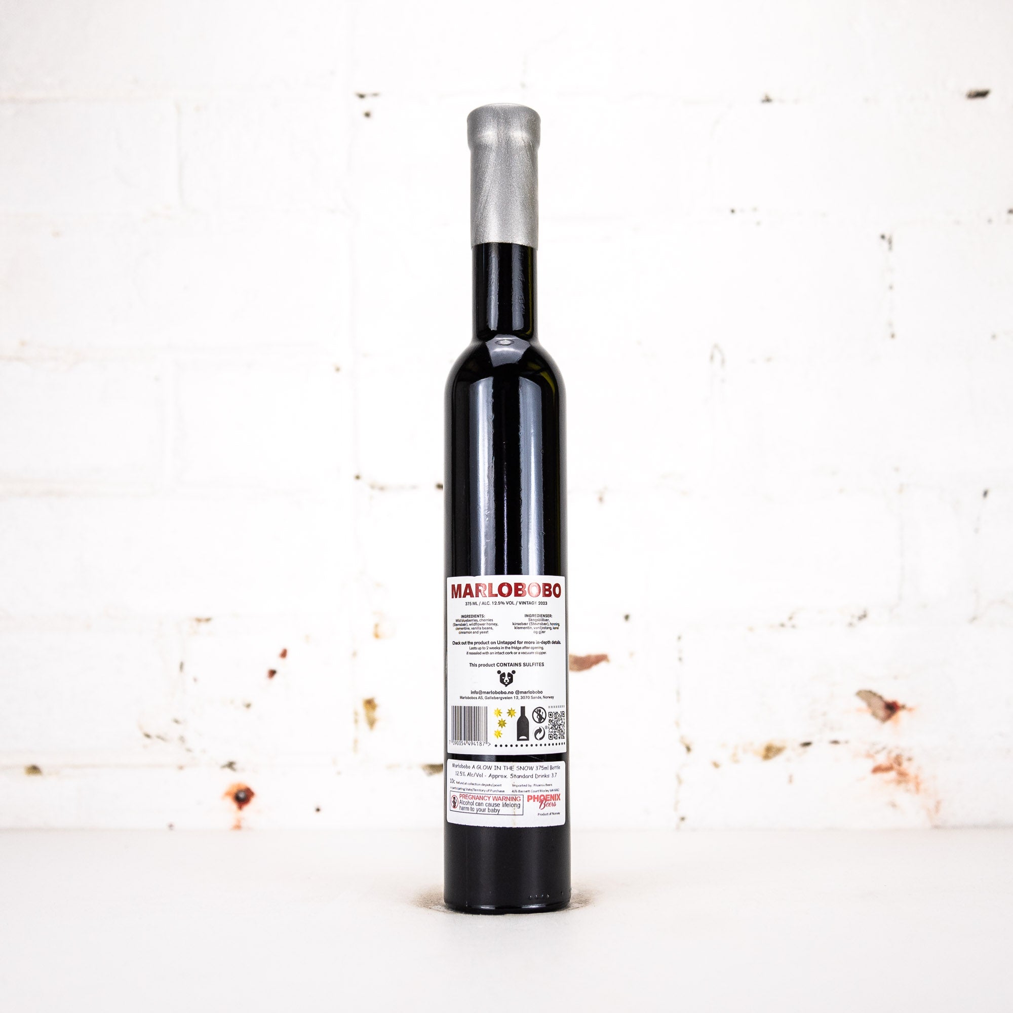 Marlobobo - A Glow In The Snow 2023 Gin BA Fruit Vanilla Mead 375ml