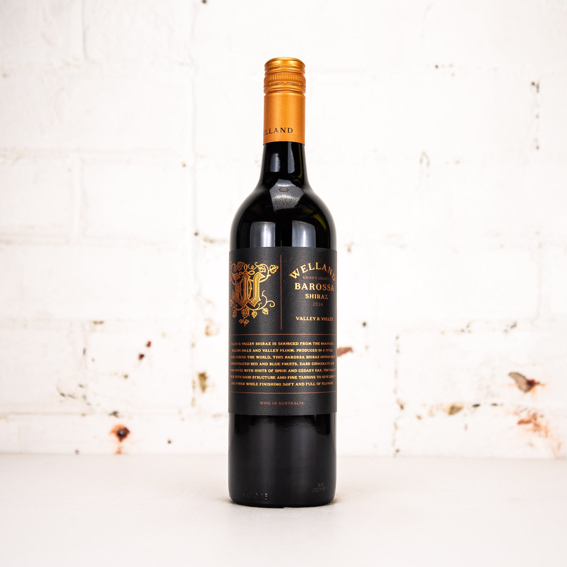 Welland - Valley & Valley Barossa Shiraz 750ml