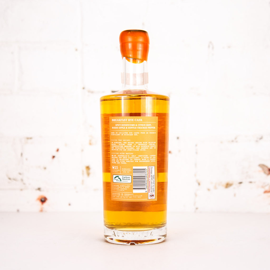Kinglake - Breakfast Rye Cask Single Malt Whisky 700ml