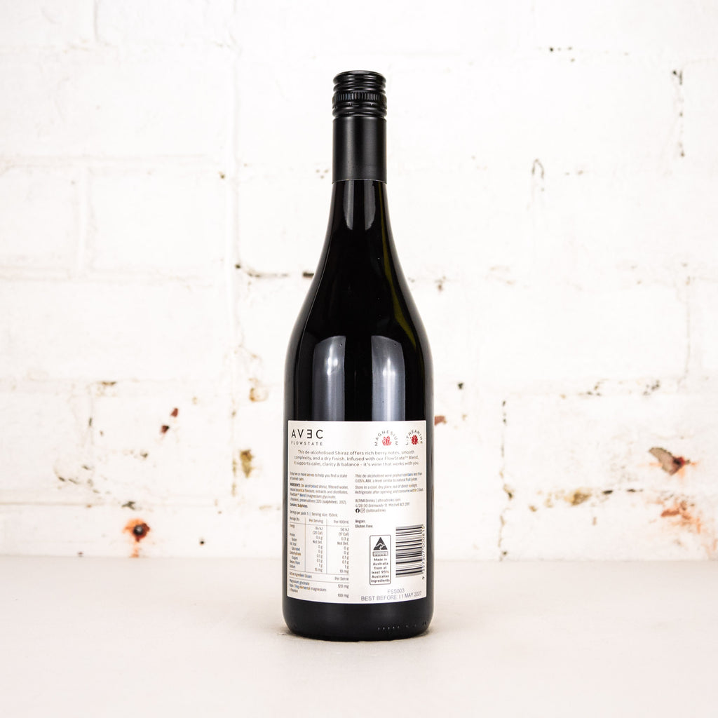 Avec - Flowstate Non-Alc Shiraz 750ml