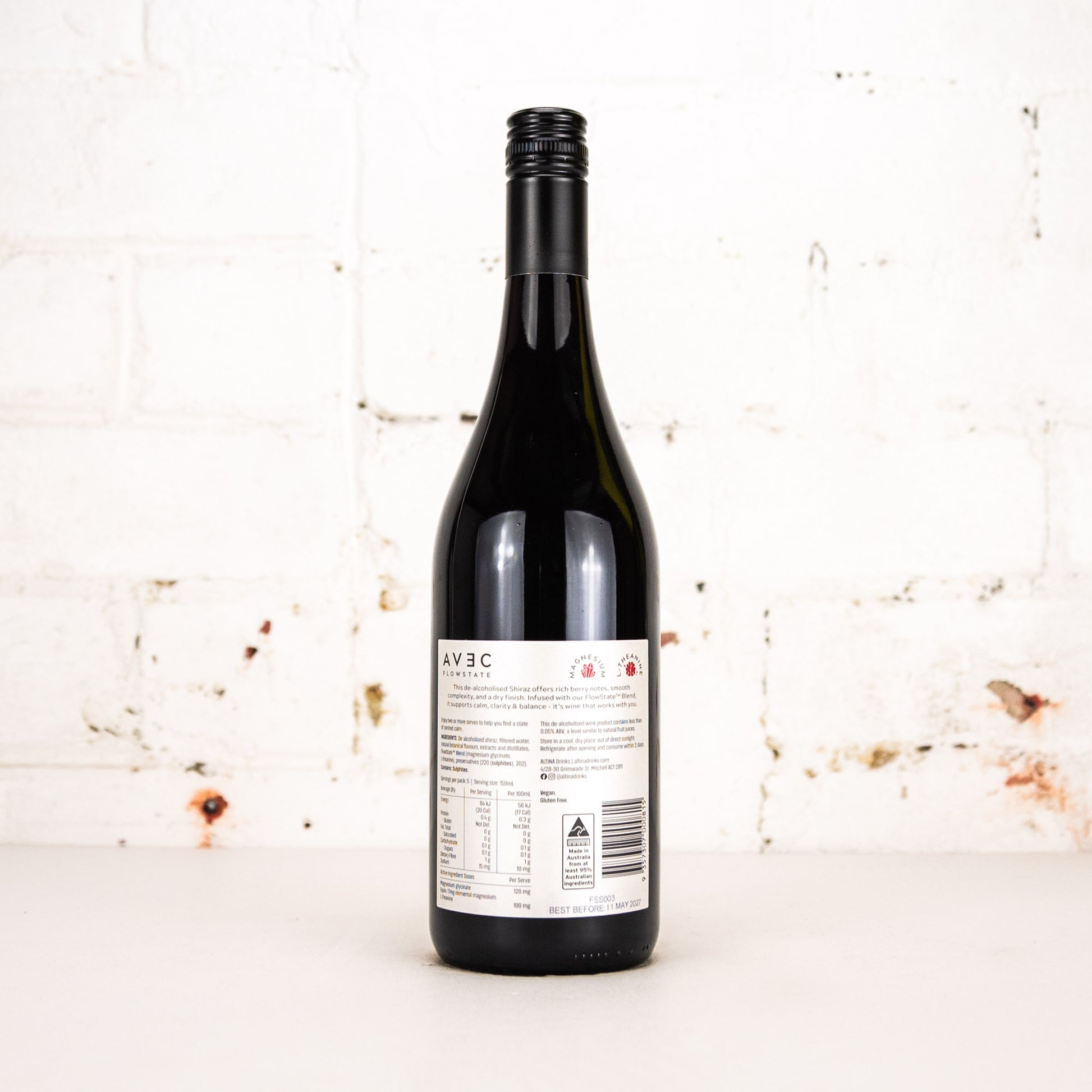 Avec - Flowstate Non-Alc Shiraz 750ml