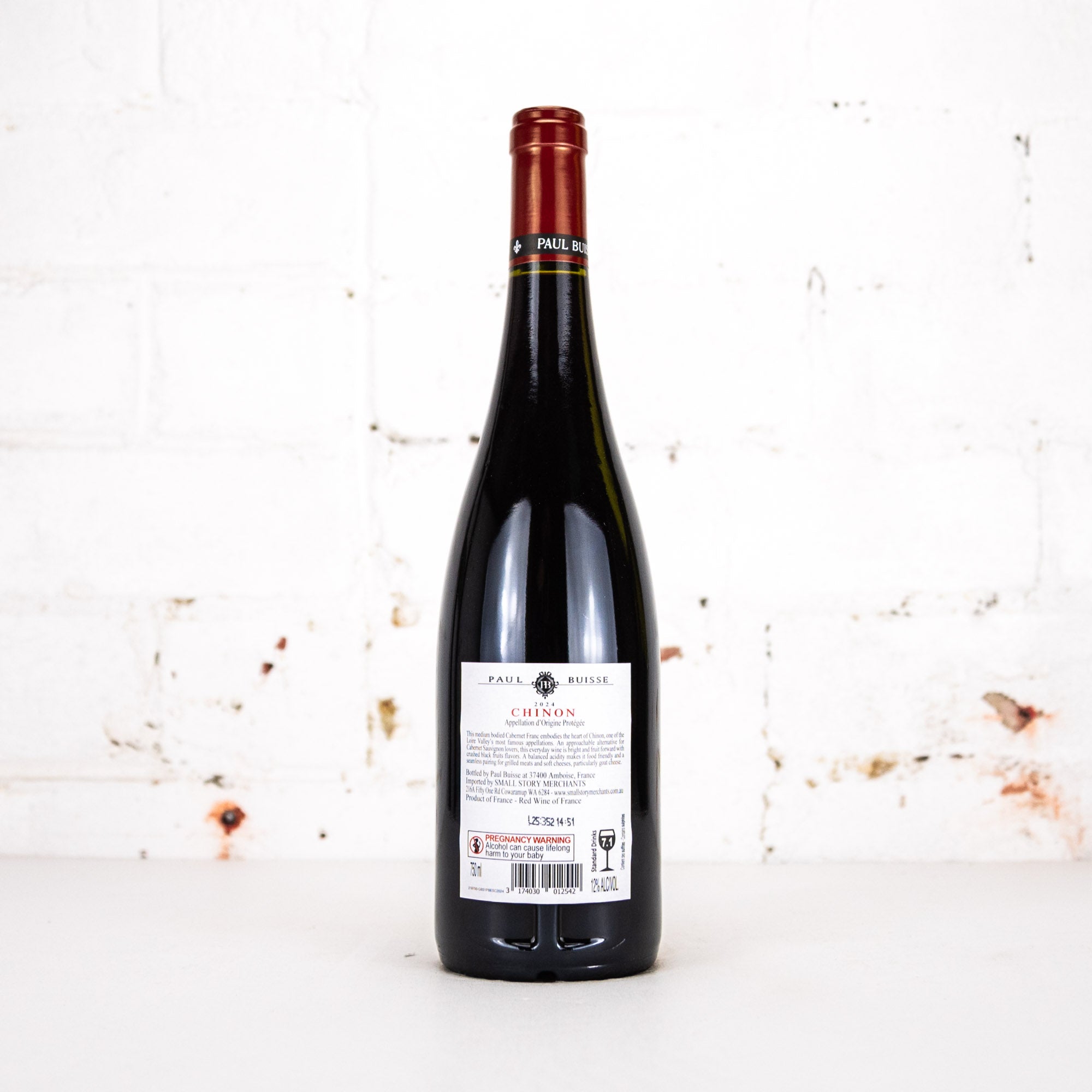 Paul Buisse - Chinon Cabernet Franc AOP 2024 750ml