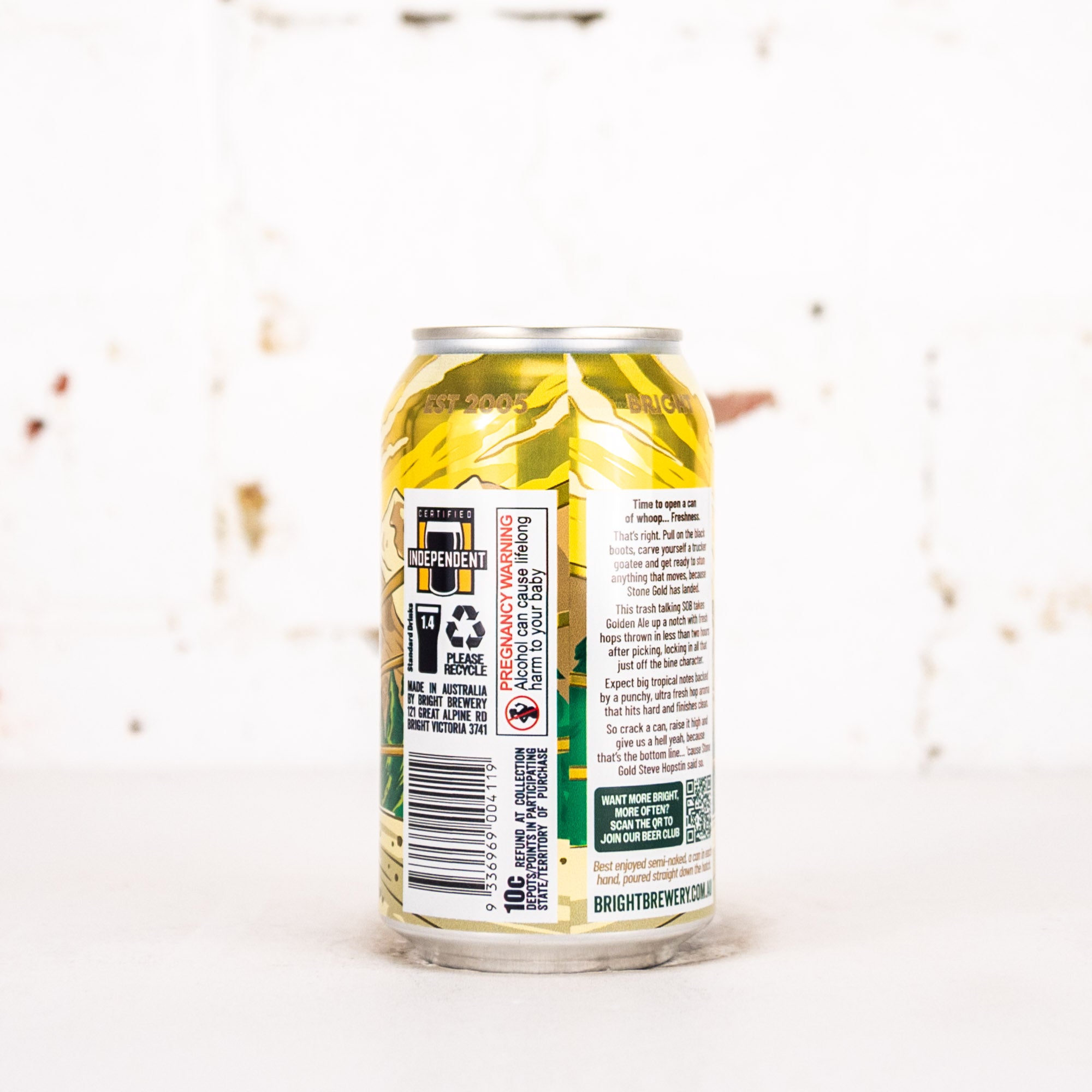 Bright - Stone Gold Fresh Hop Golden Ale