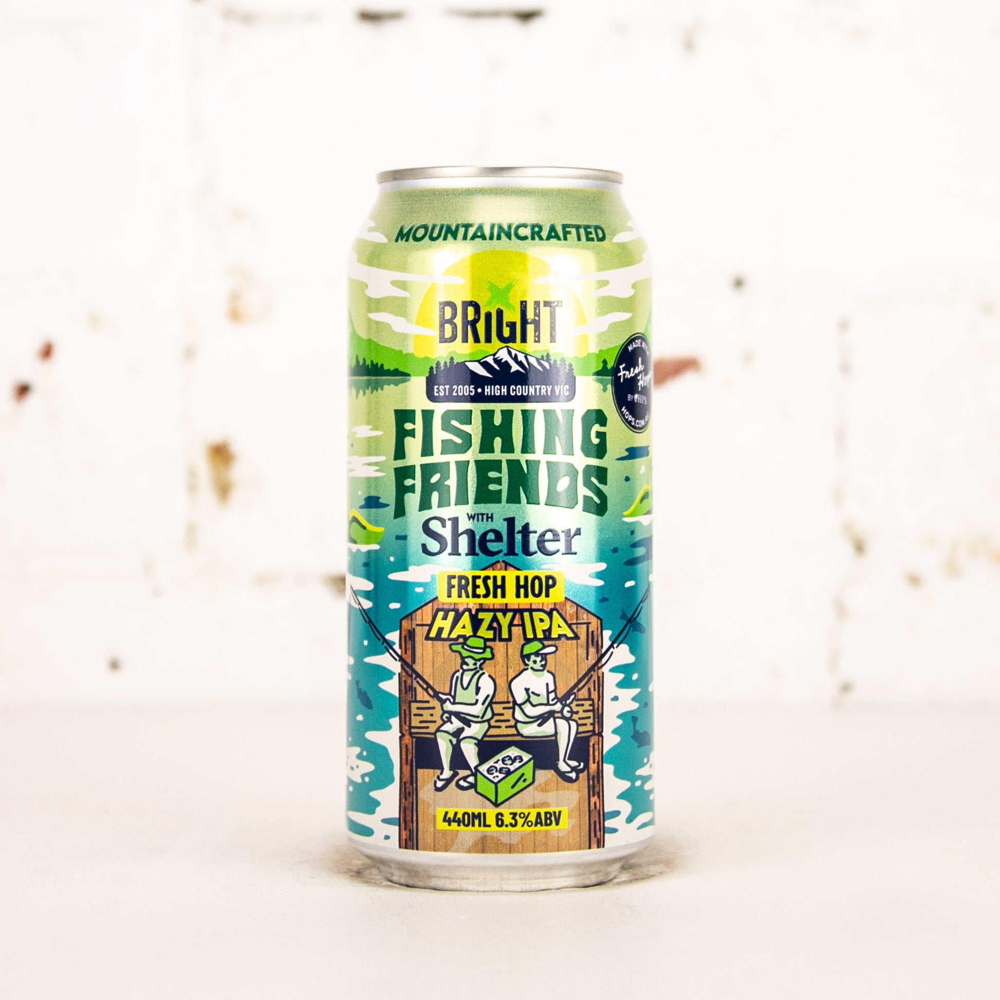 Bright x Shelter - Fishing Friends Fresh Hop Hazy IPA