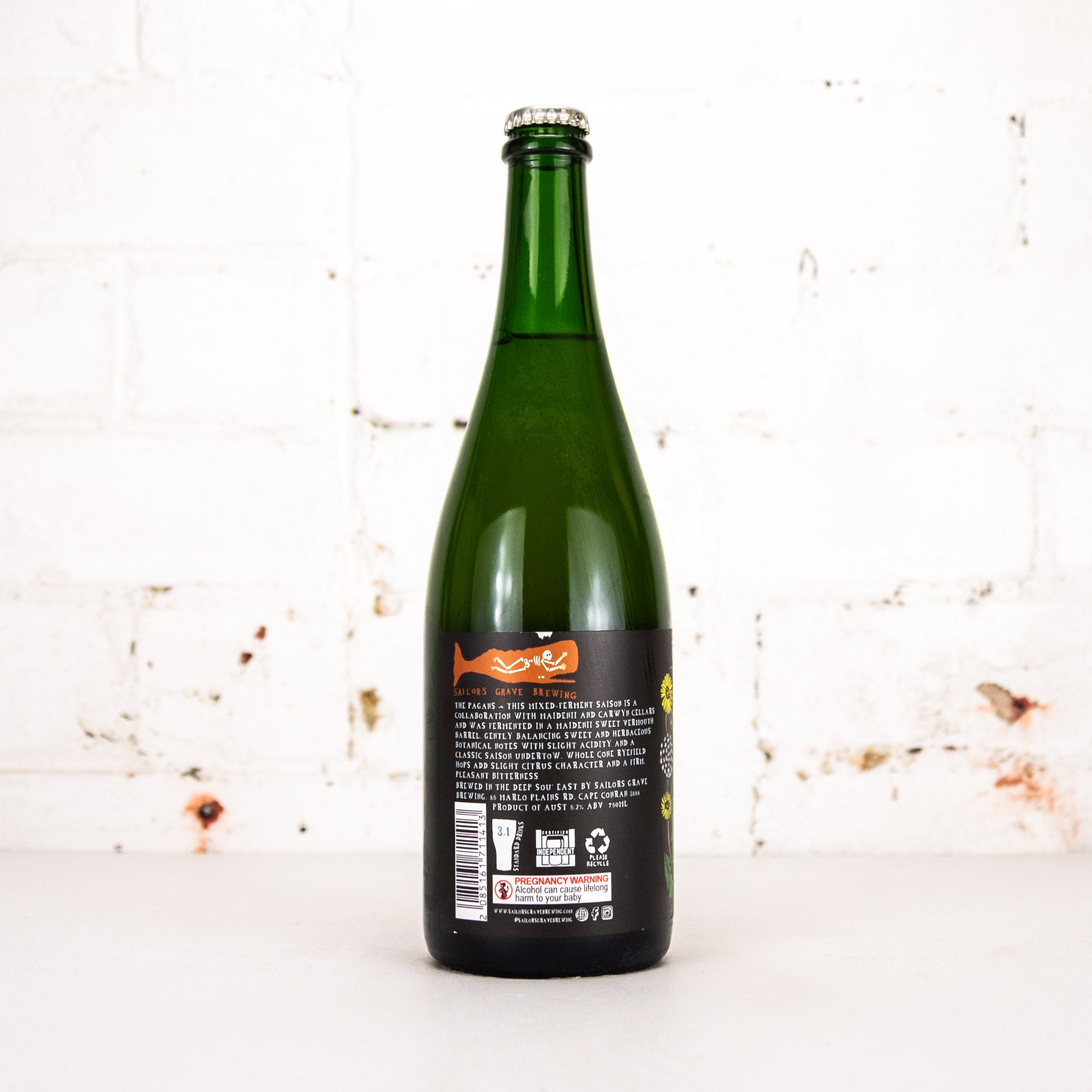 Sailors Grave x Carwyn x Maidenii - 'The Pagans' Barrel-Aged Vermouth Saison 750ml