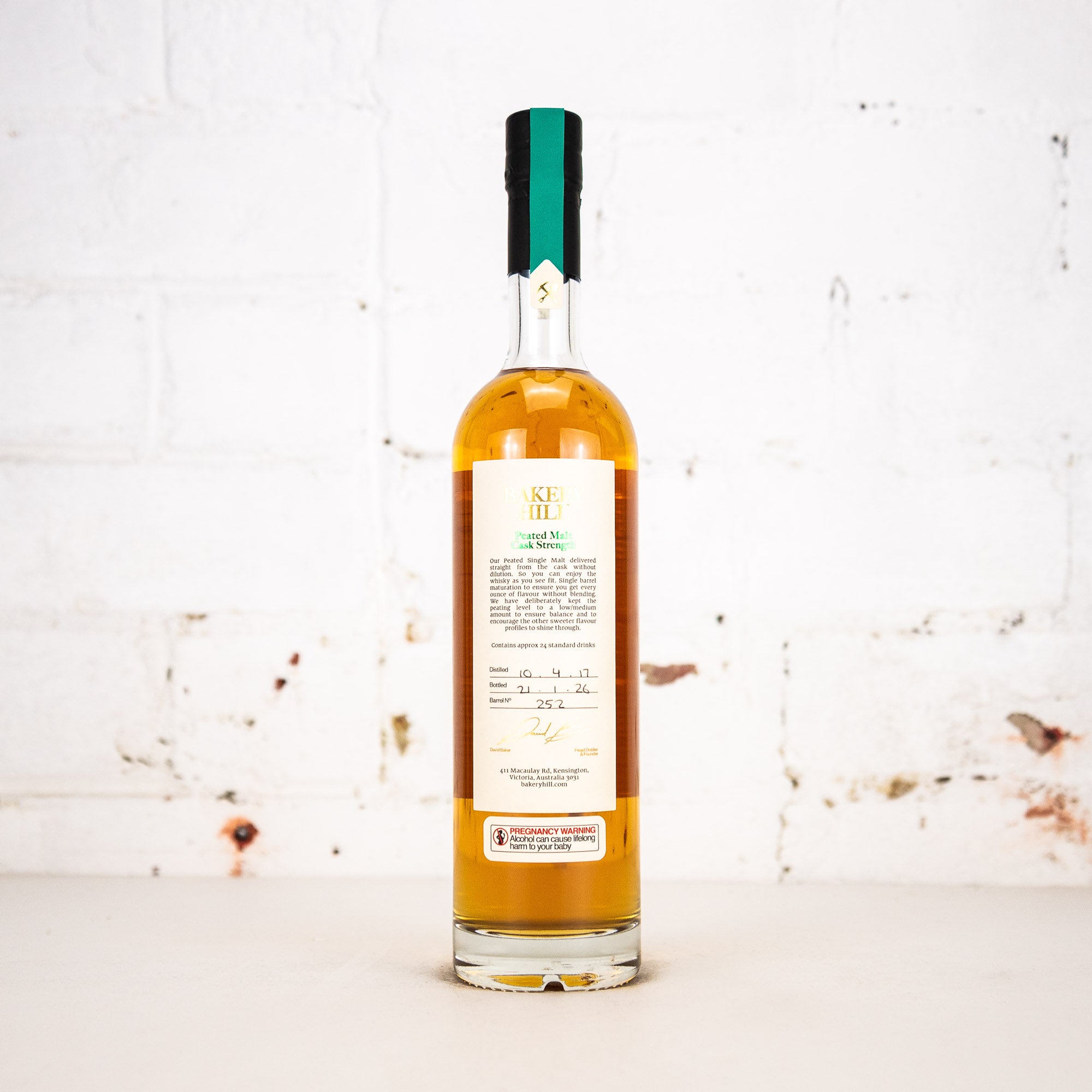 Bakery Hill - Peated Malt Cask Strength 25th Edition 500ml