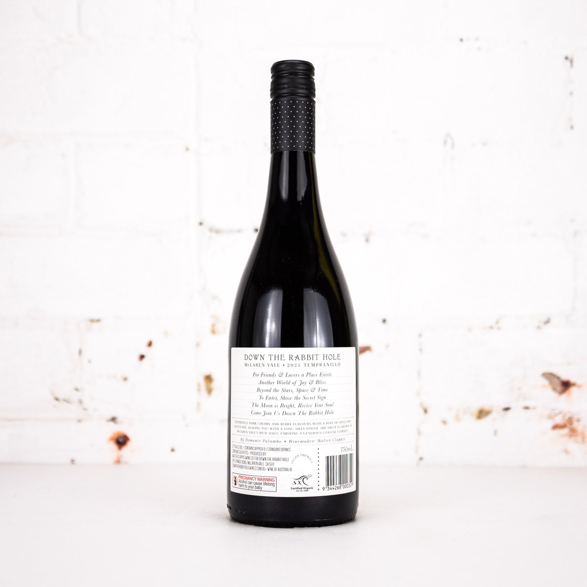 Down The Rabbit Hole - The Moon Is Bright Tempranillo 750ml